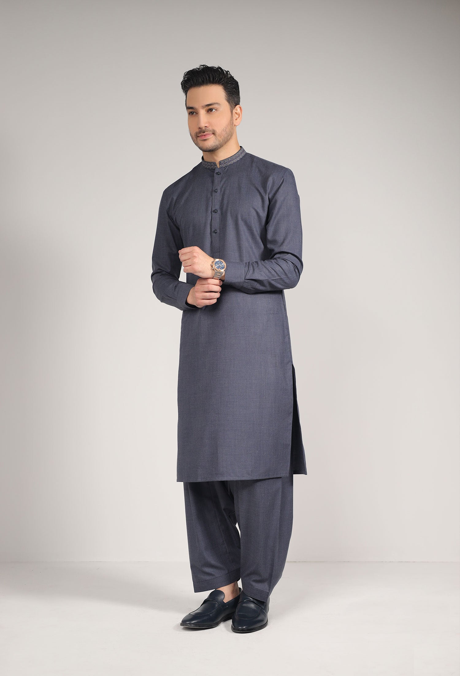 BARMATIC - D-GREY KAMEEZ SHALWAR