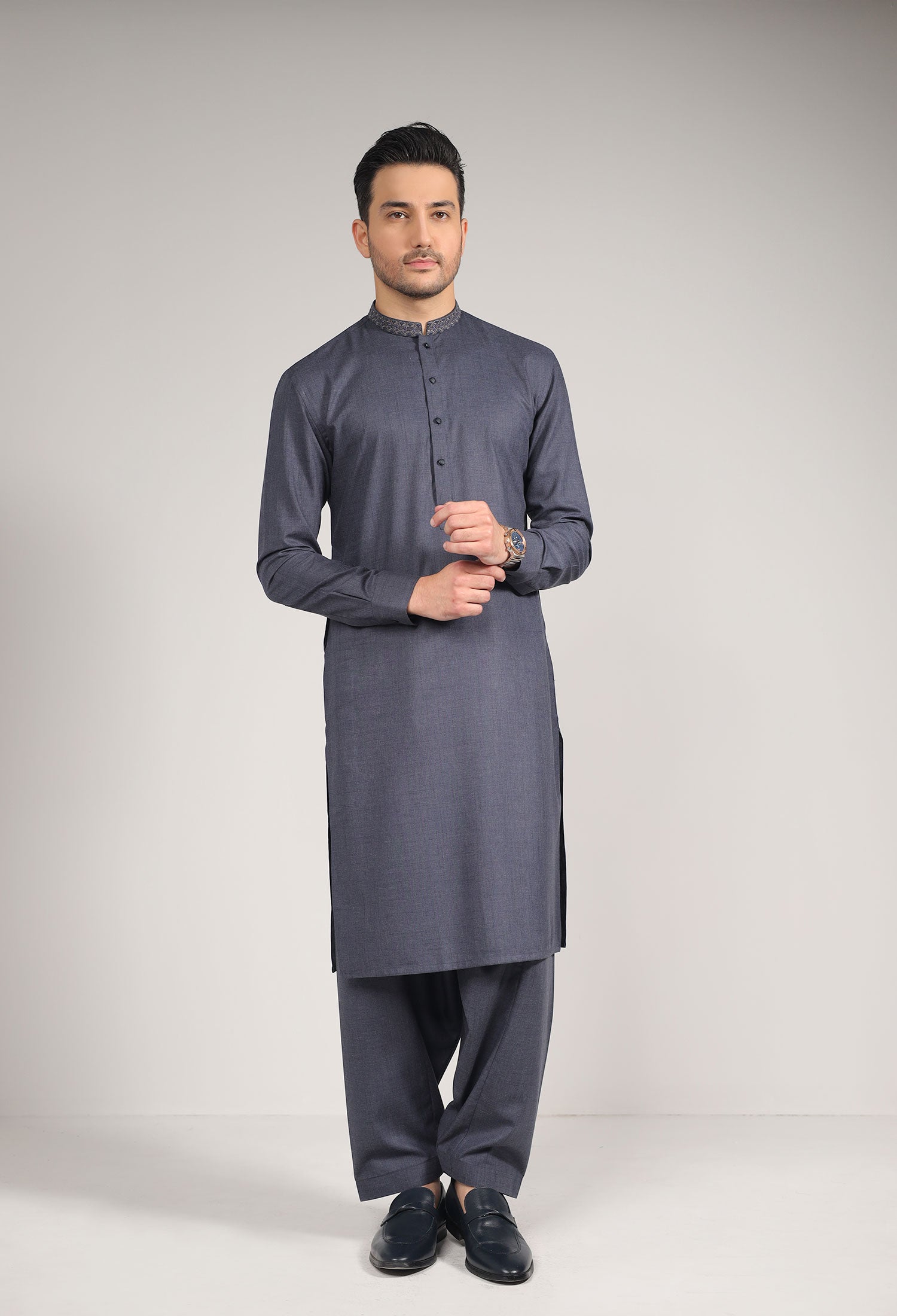 BARMATIC - D-GREY KAMEEZ SHALWAR