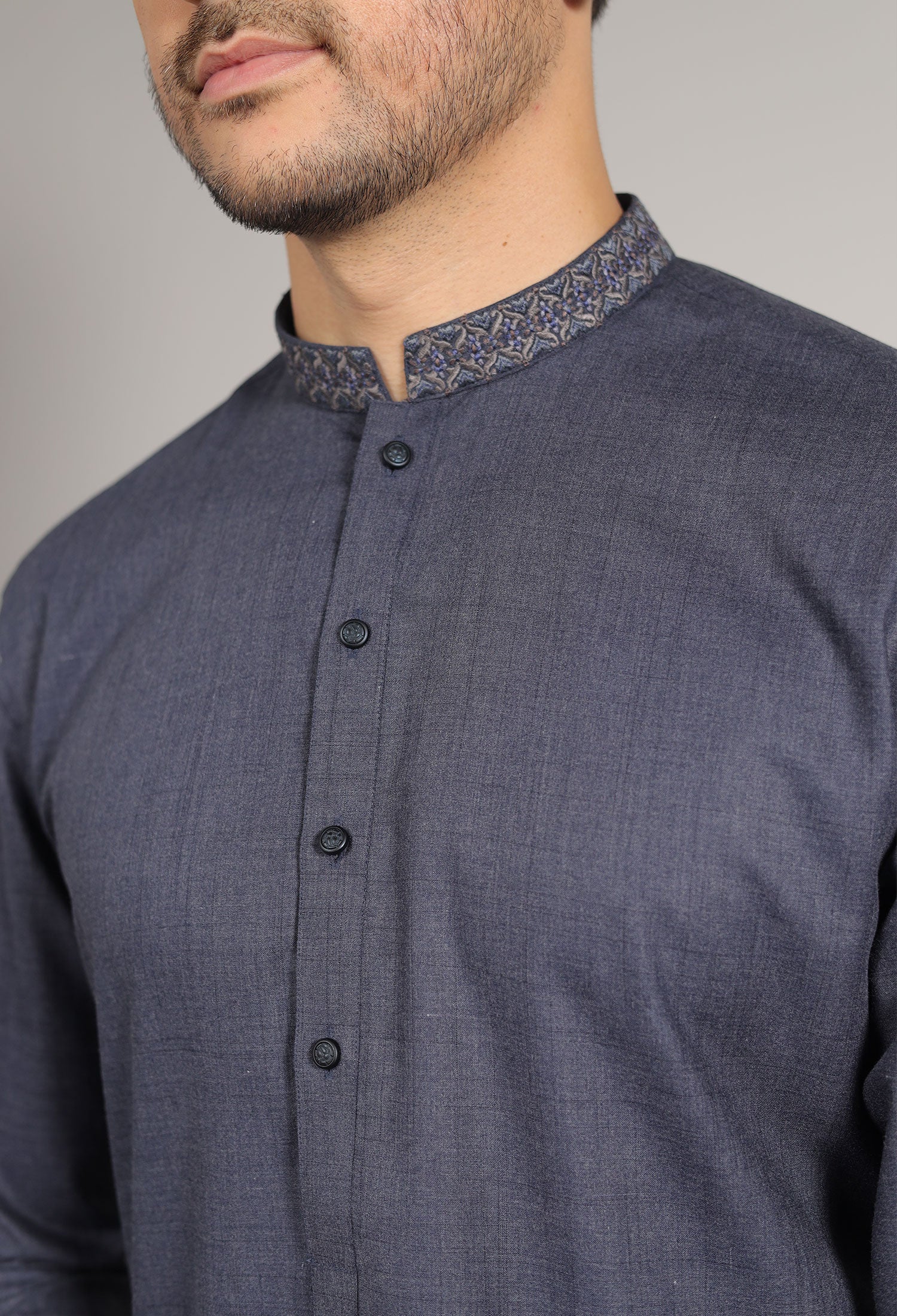 BARMATIC - D-GREY KAMEEZ SHALWAR