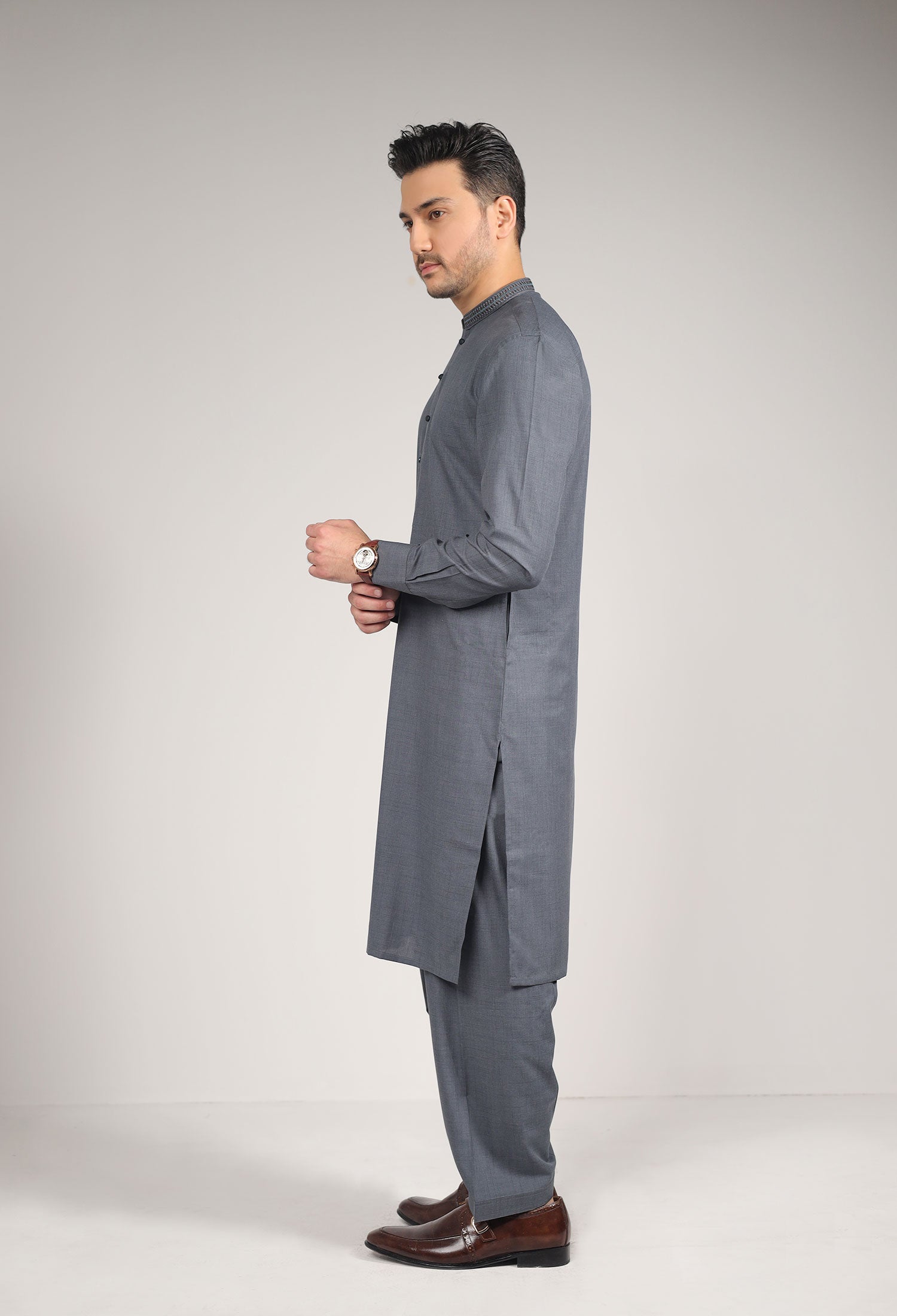 BARMATIC - GREY KAMEEZ SHALWAR