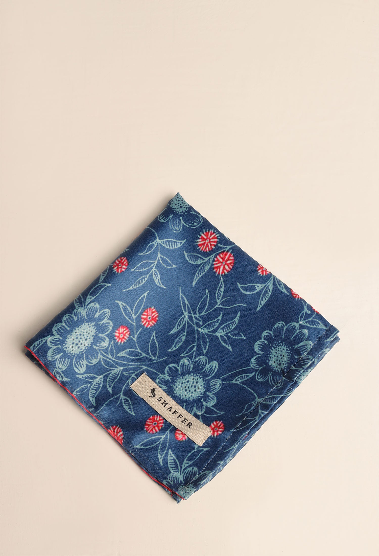 FLORAL OCEAN POCKET SQUARE