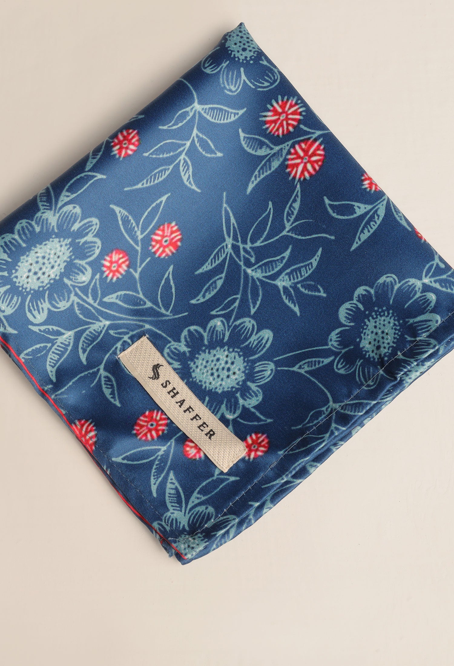 FLORAL OCEAN POCKET SQUARE