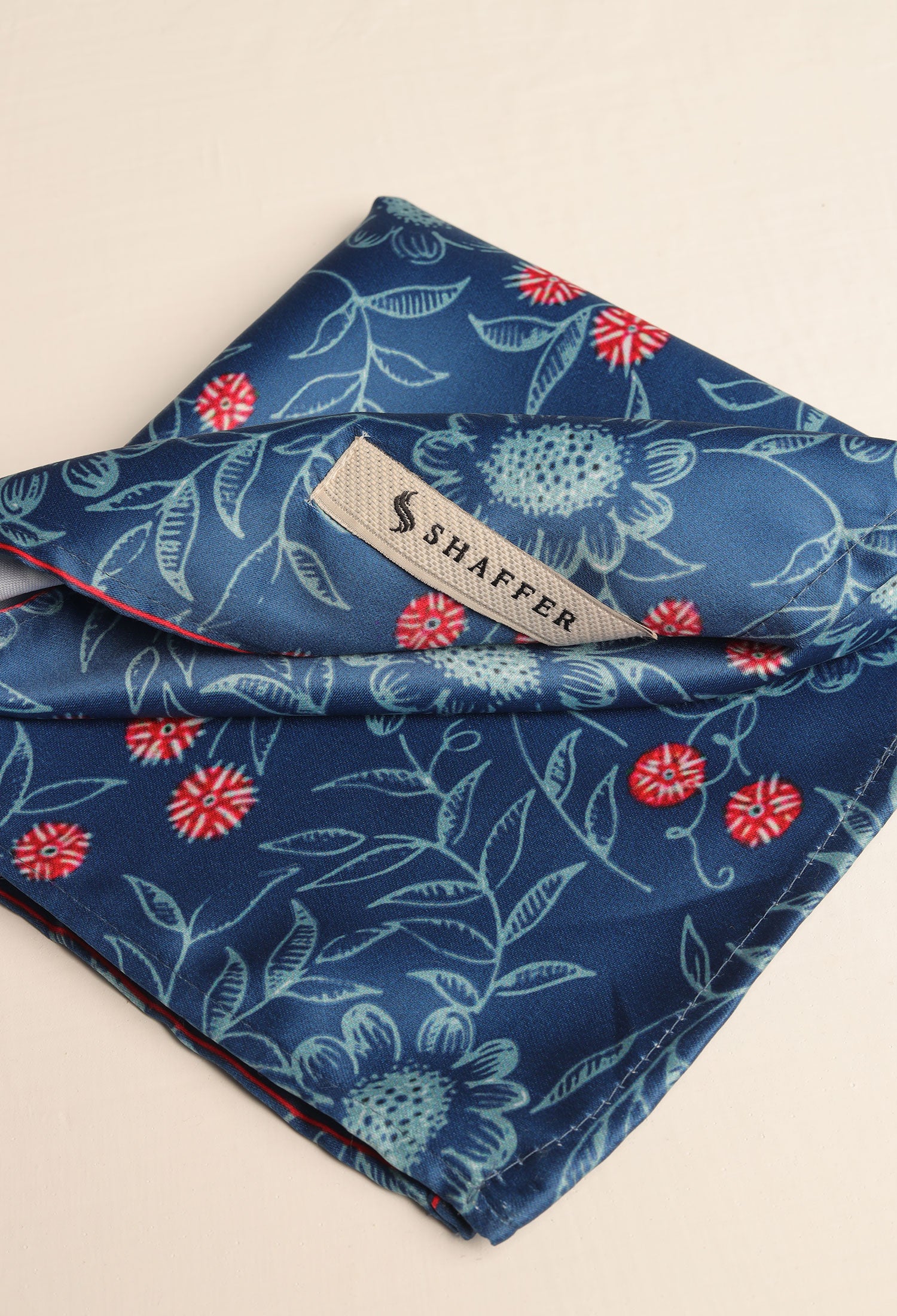 FLORAL OCEAN POCKET SQUARE