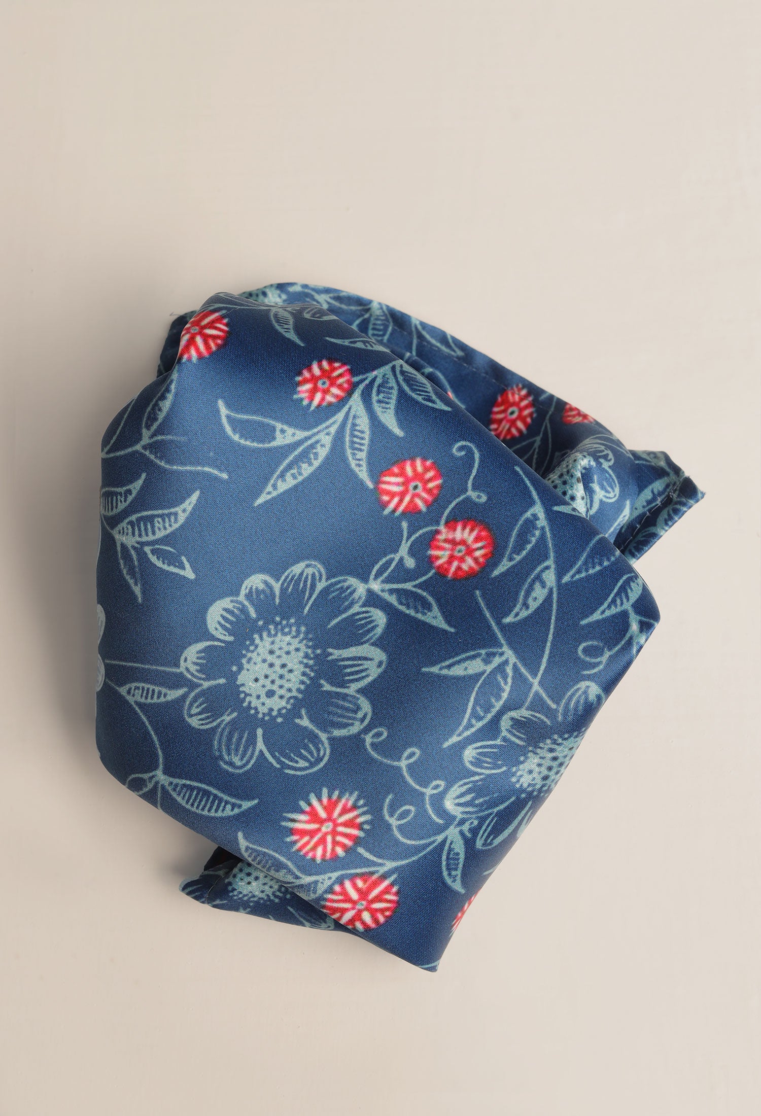 FLORAL OCEAN POCKET SQUARE