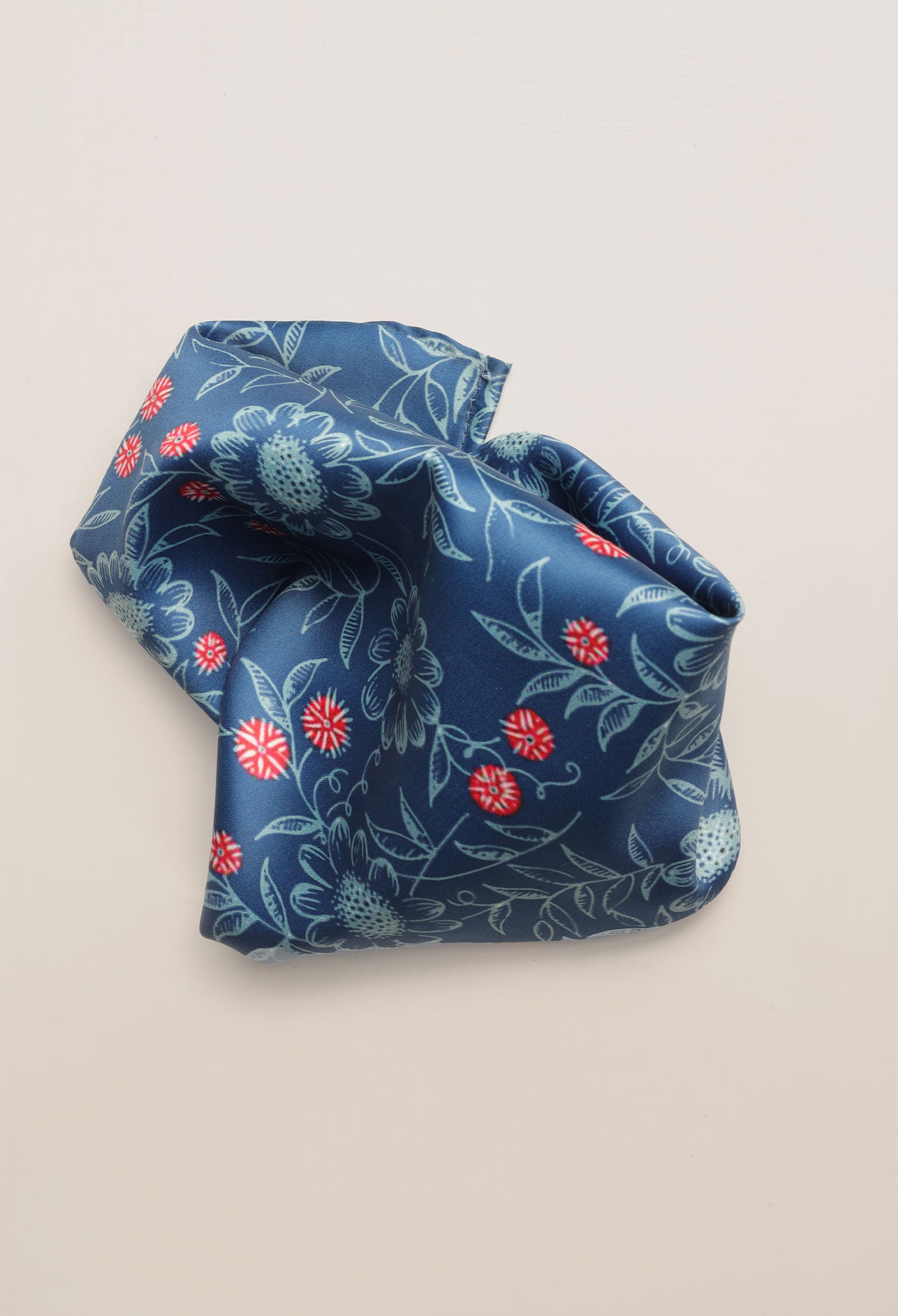 FLORAL OCEAN POCKET SQUARE