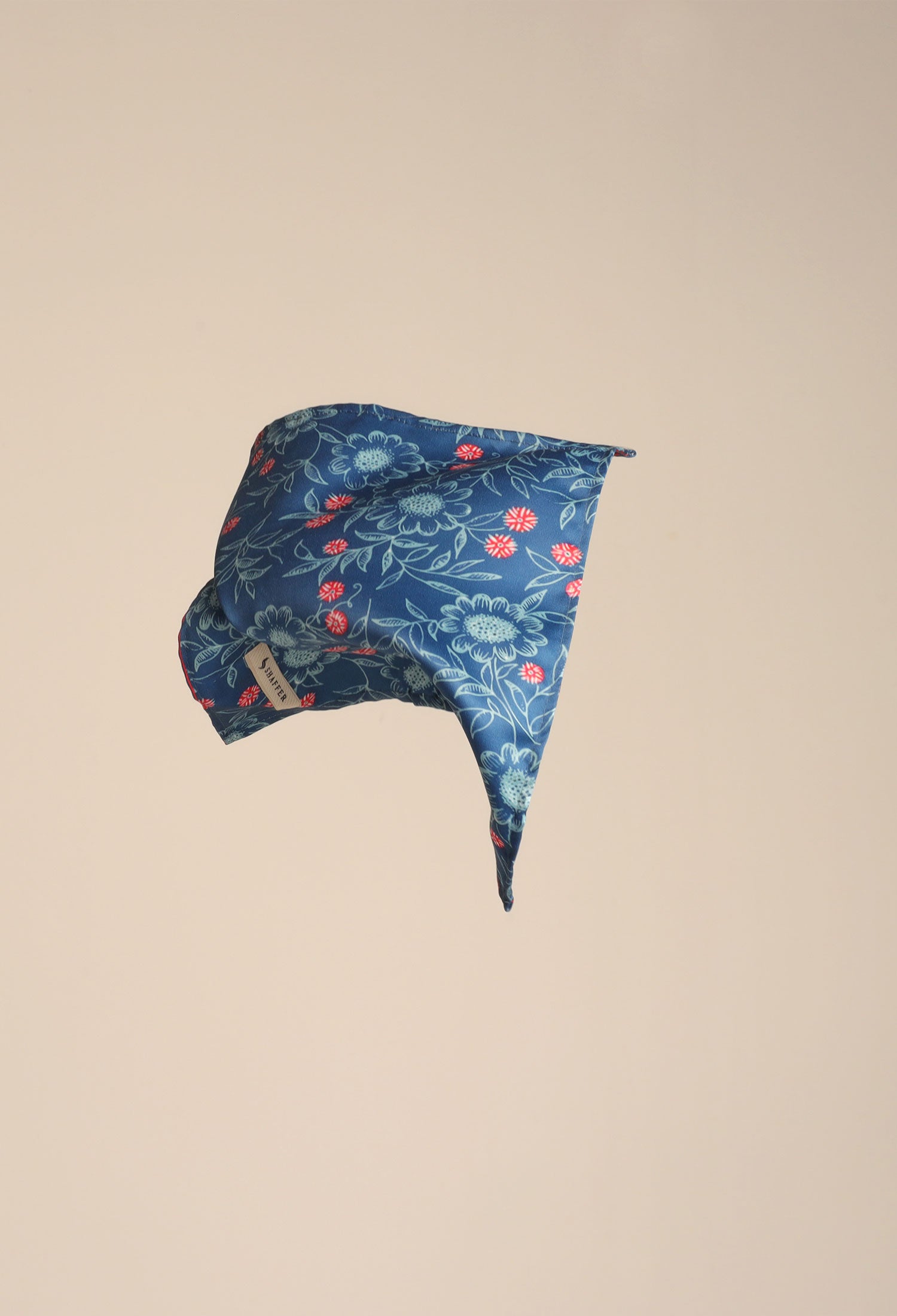 FLORAL OCEAN POCKET SQUARE