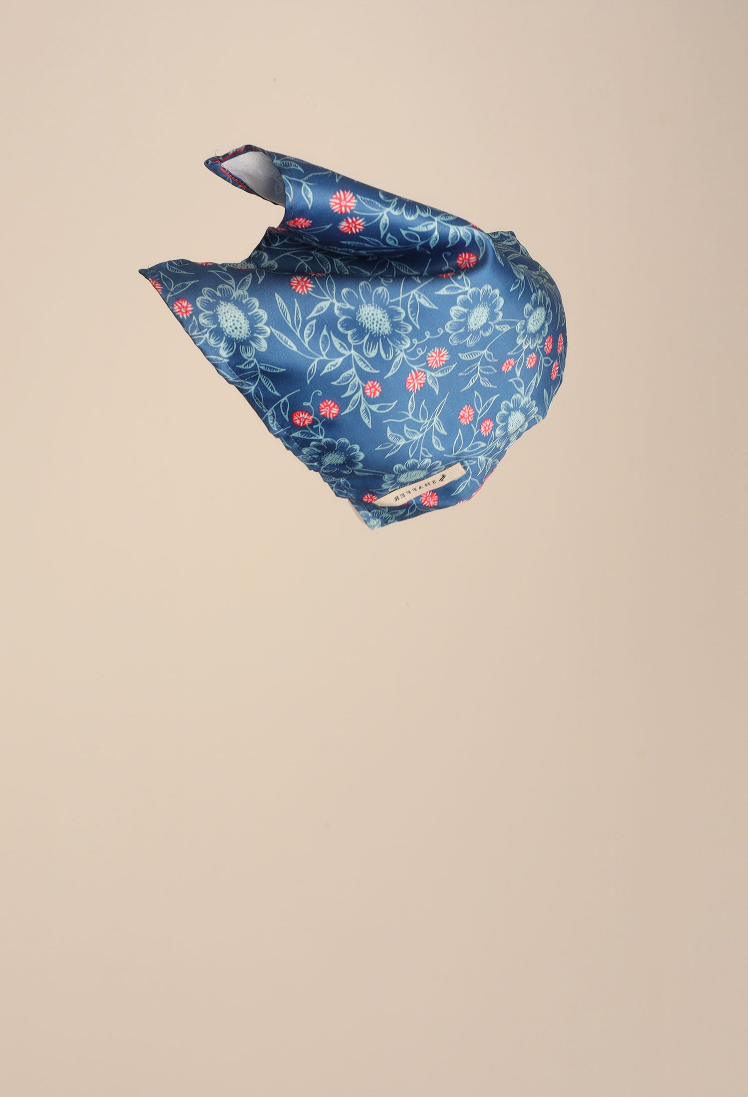 FLORAL OCEAN POCKET SQUARE