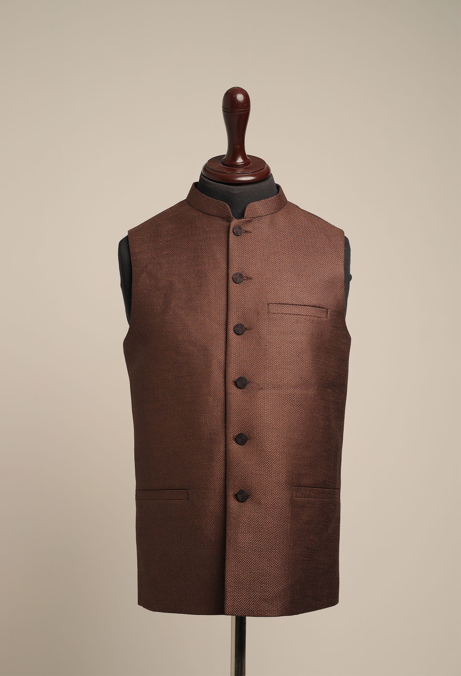 BROWN - WAISTCOAT PLAIN