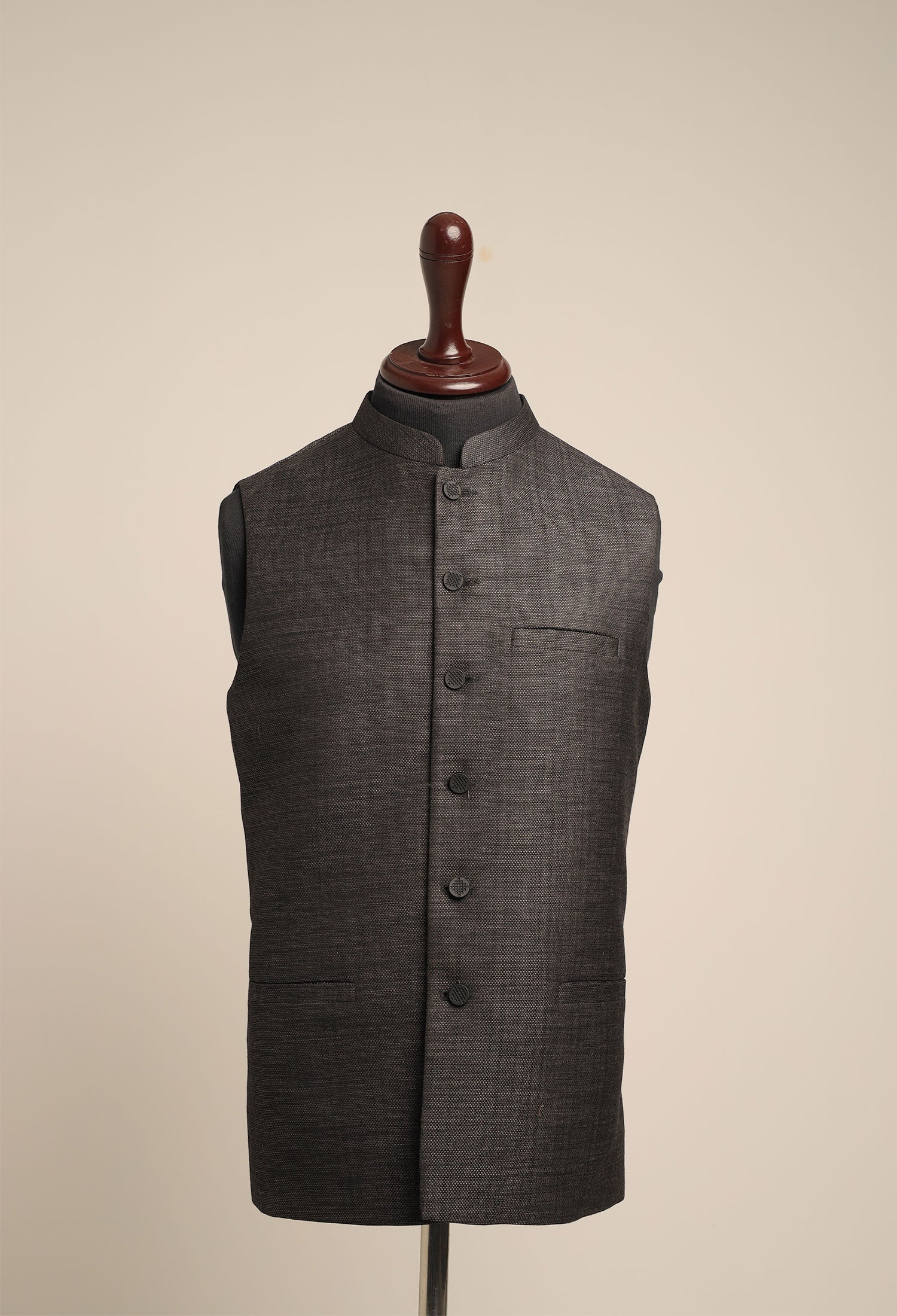 CHARCOAL - WAISTCOAT PLAIN