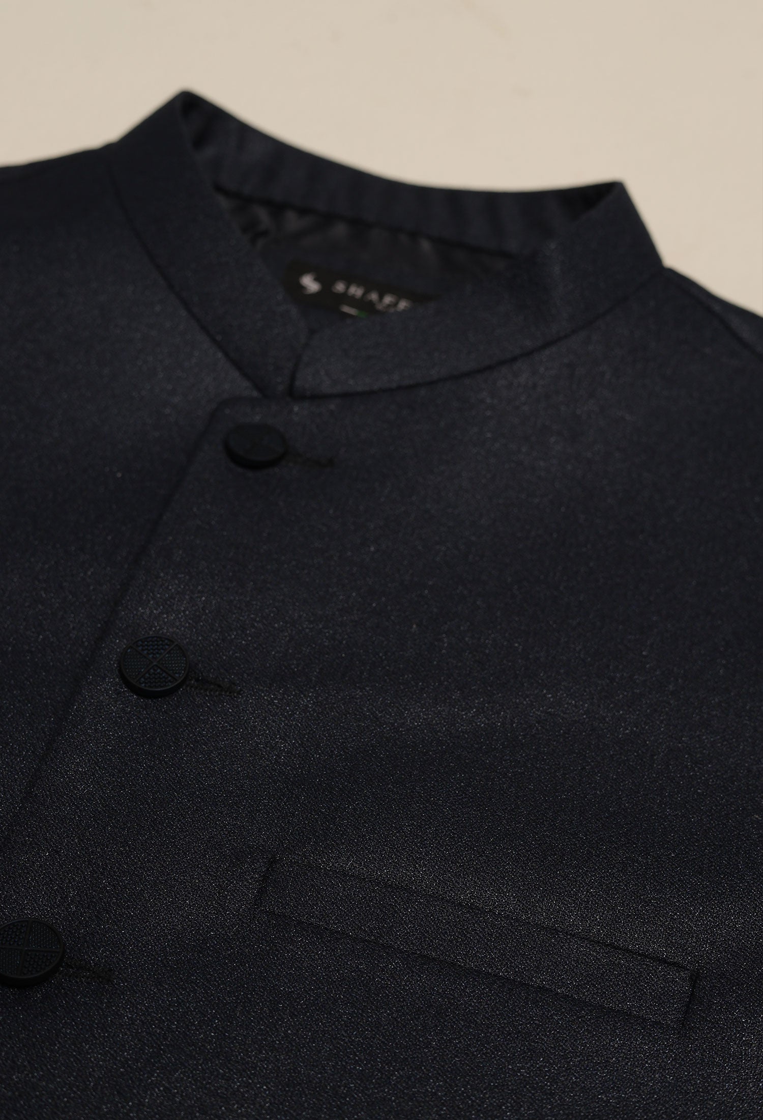 NAVY - WAISTCOAT PLAIN