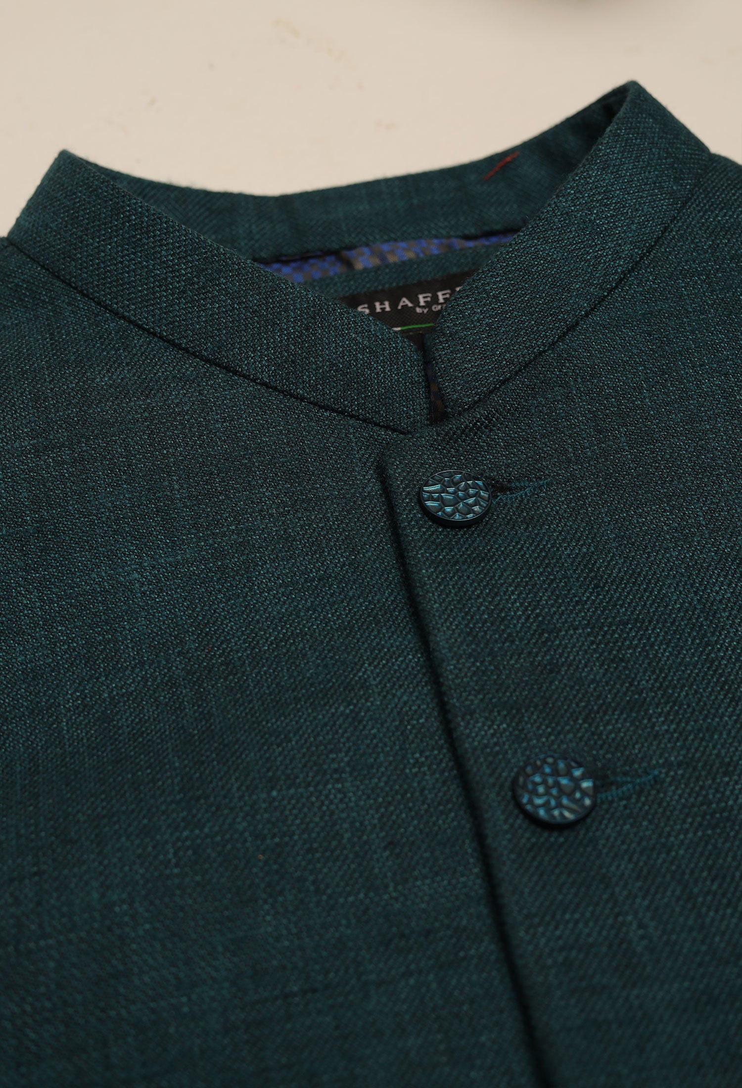 TEAL BLUE - WAISTCOAT PLAIN