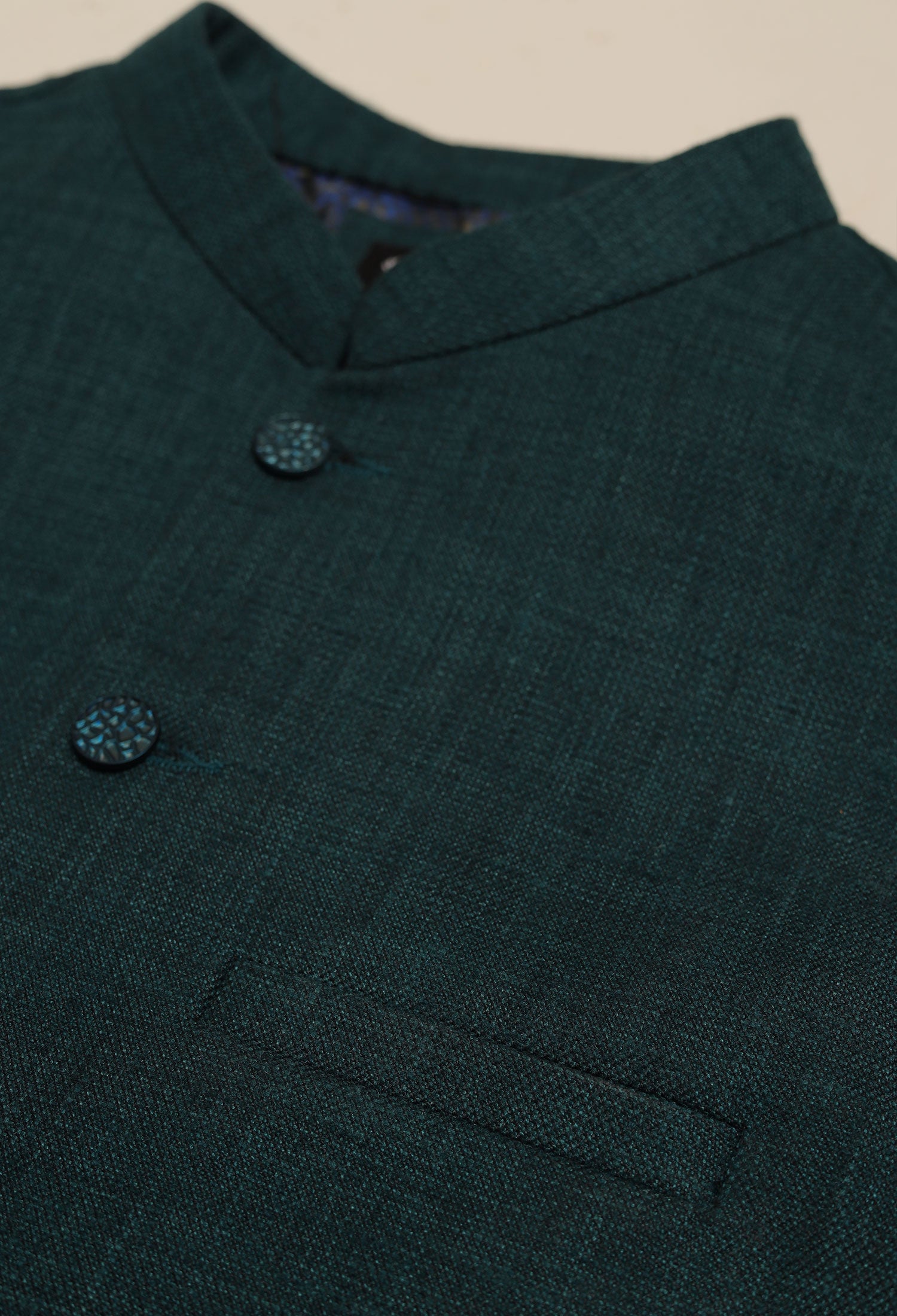 TEAL BLUE - WAISTCOAT PLAIN