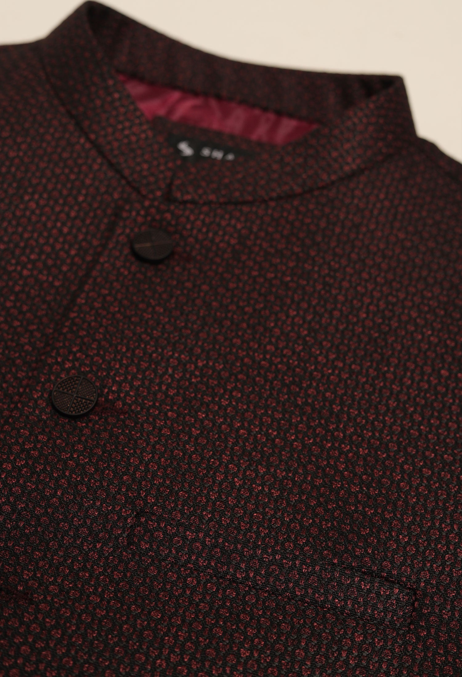 MAROON - WAISTCOAT PLAIN