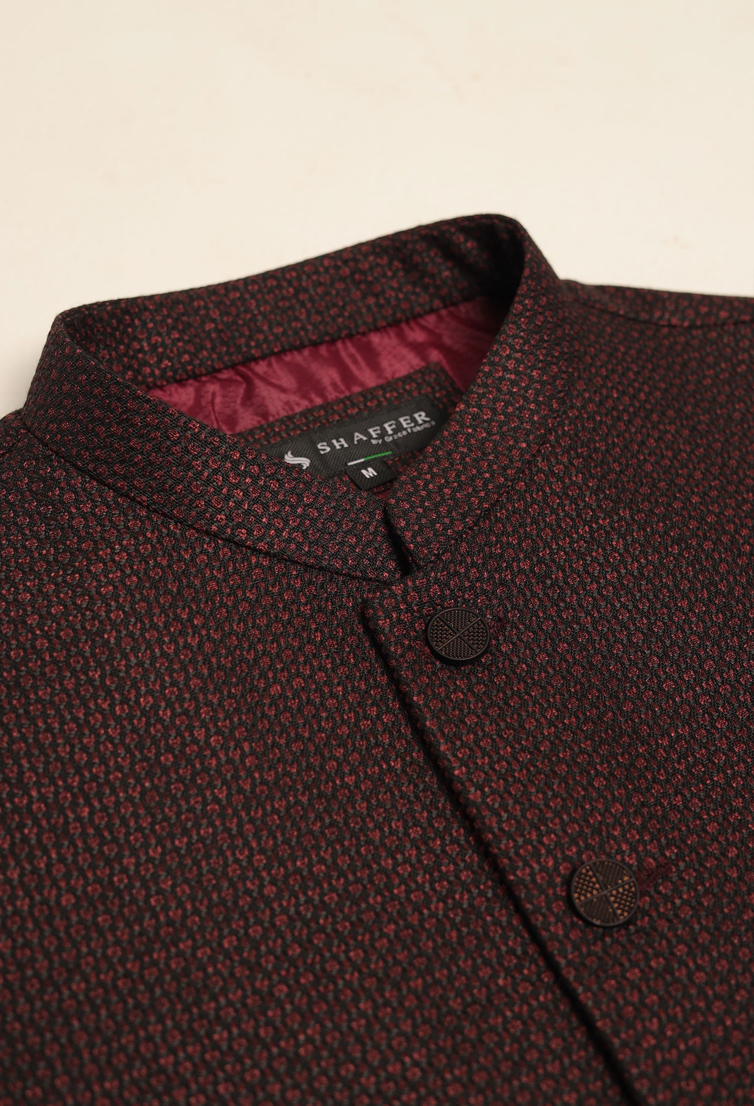 MAROON - WAISTCOAT PLAIN