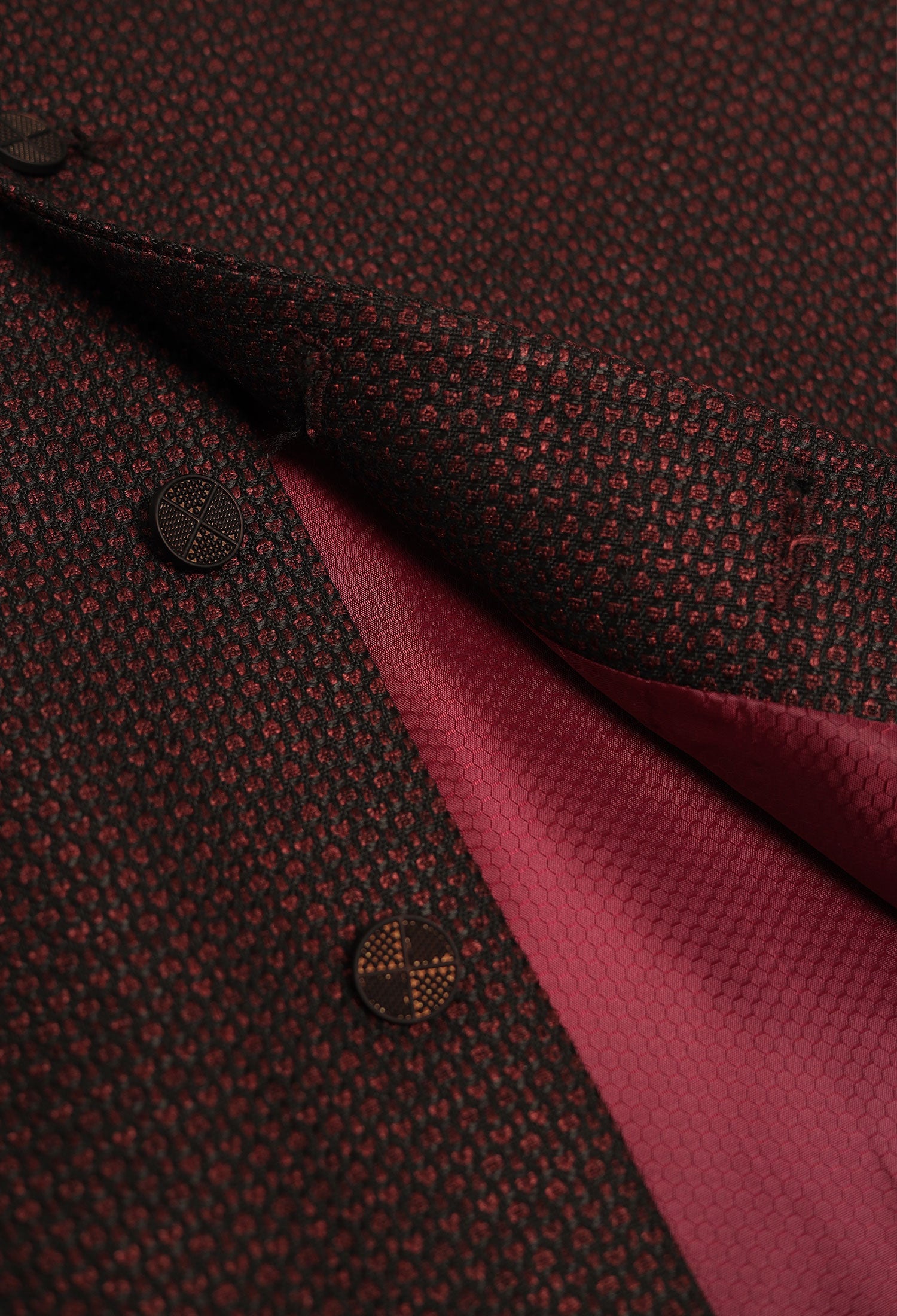 MAROON - WAISTCOAT PLAIN