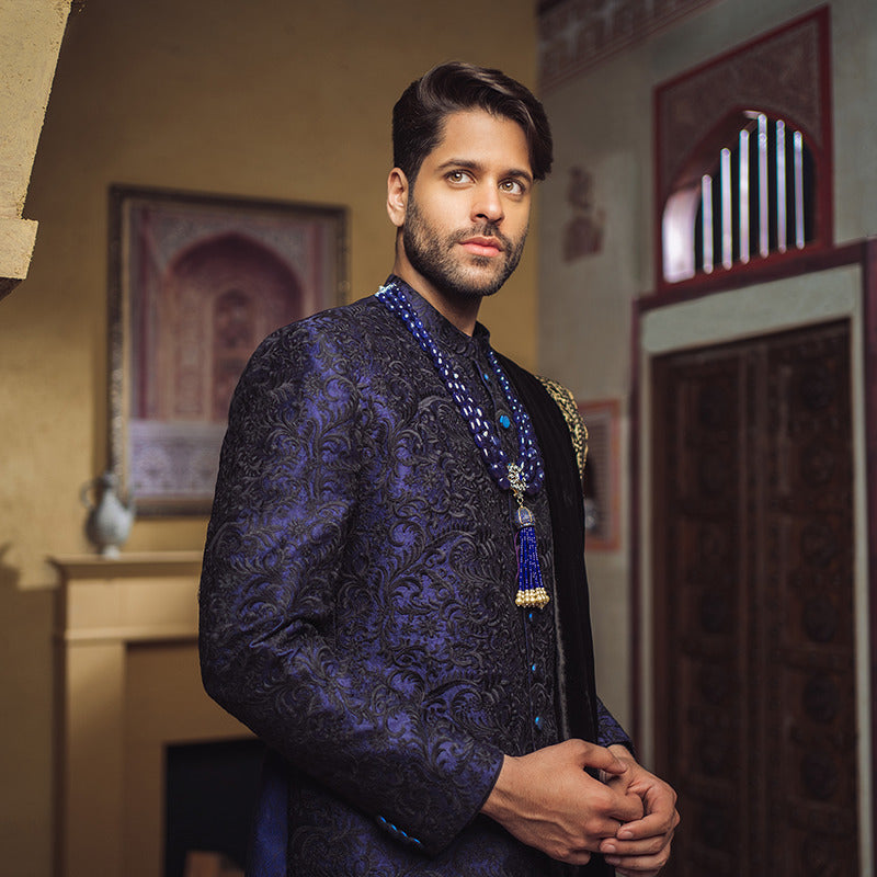 PEARL SAPPHIRE Sherwani