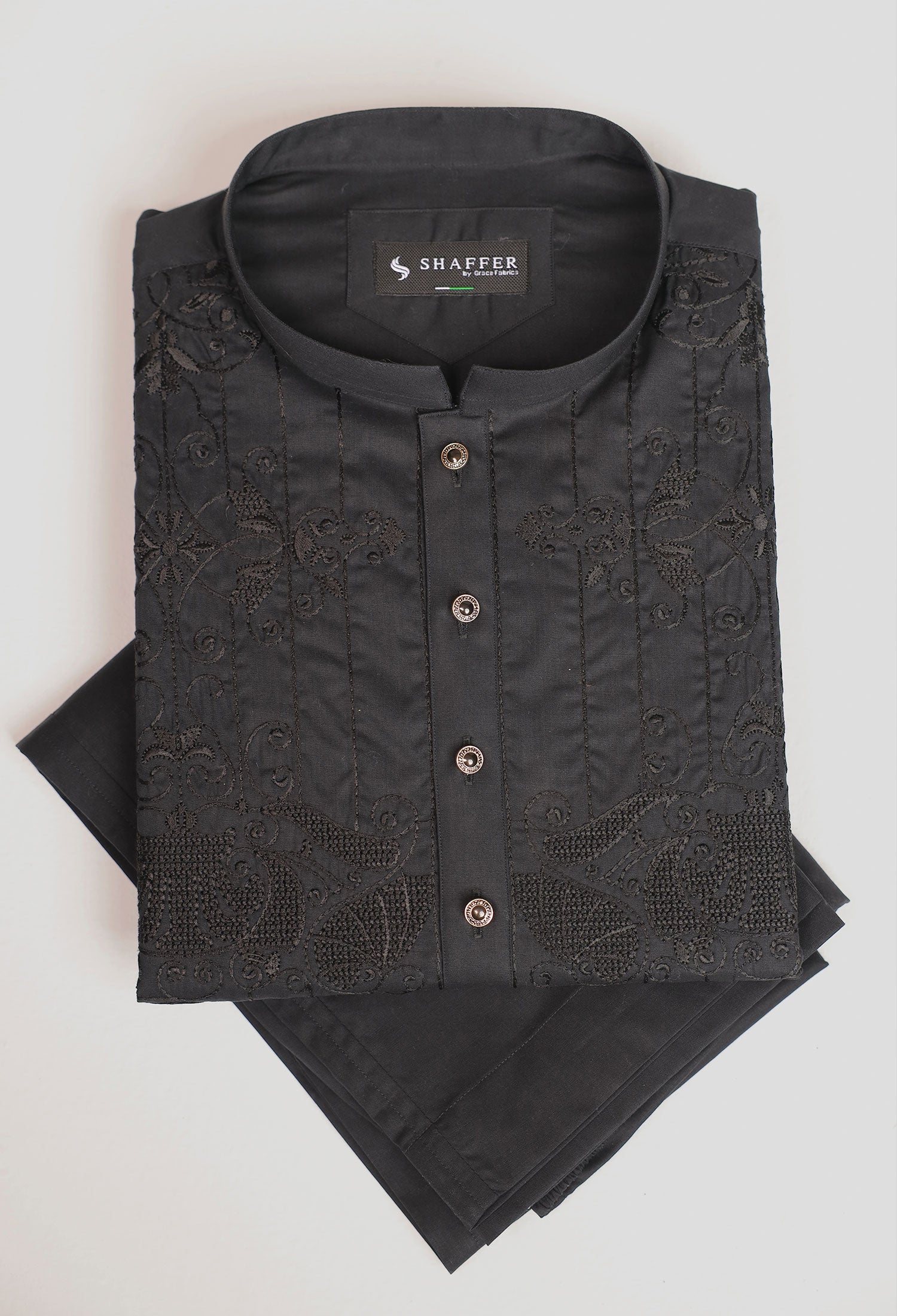SOBER STYLE - BLACK KURTA PAJAMA