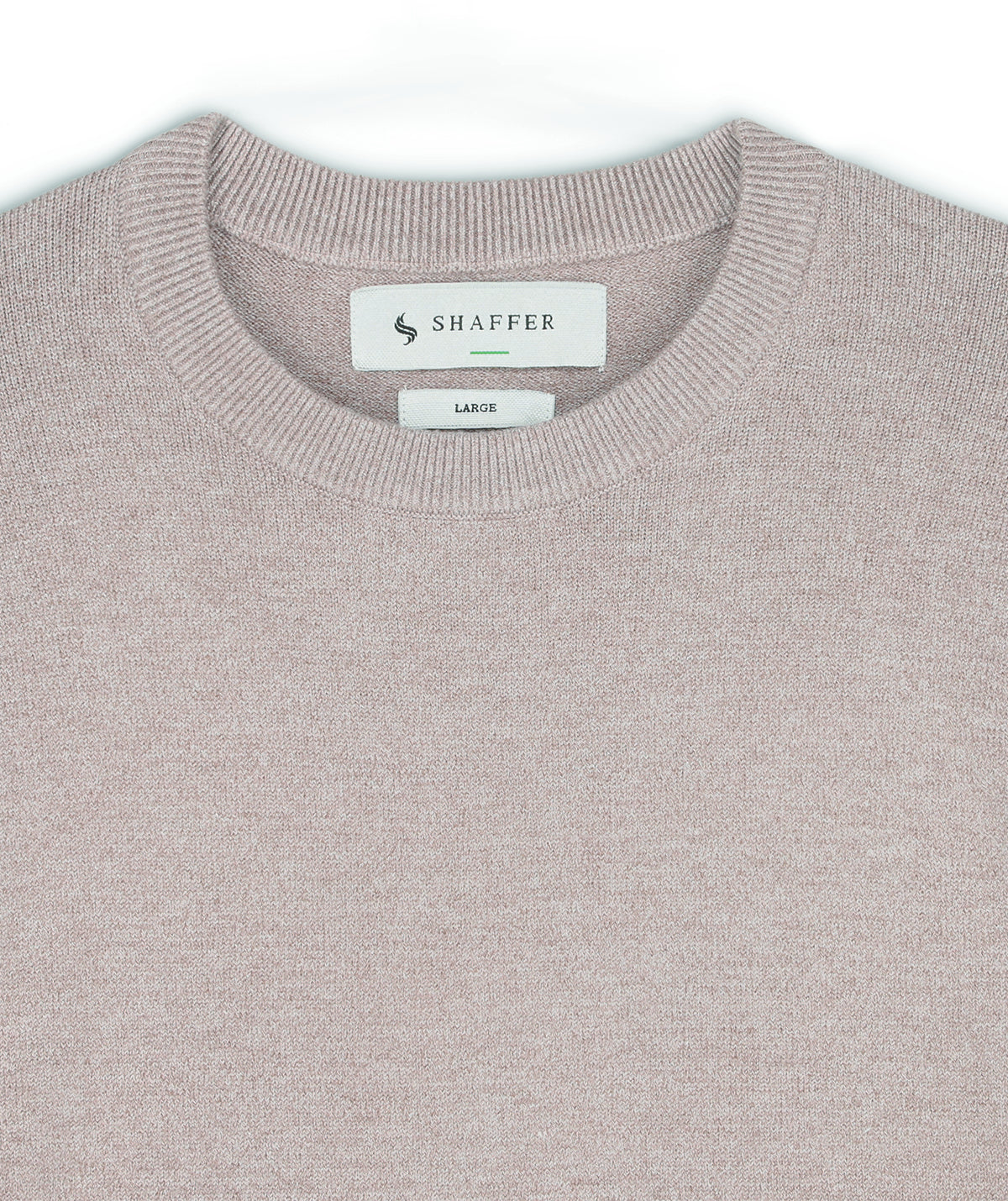 Khaki Mélange Crew Neck Sweater