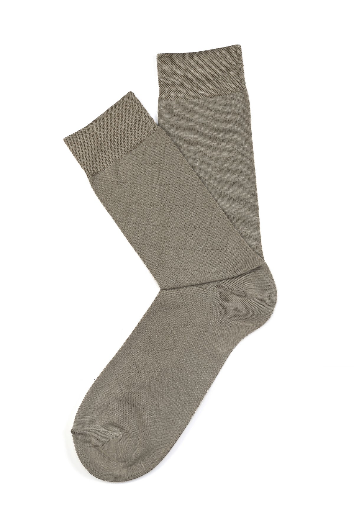 Light Beige Mercerized Socks
