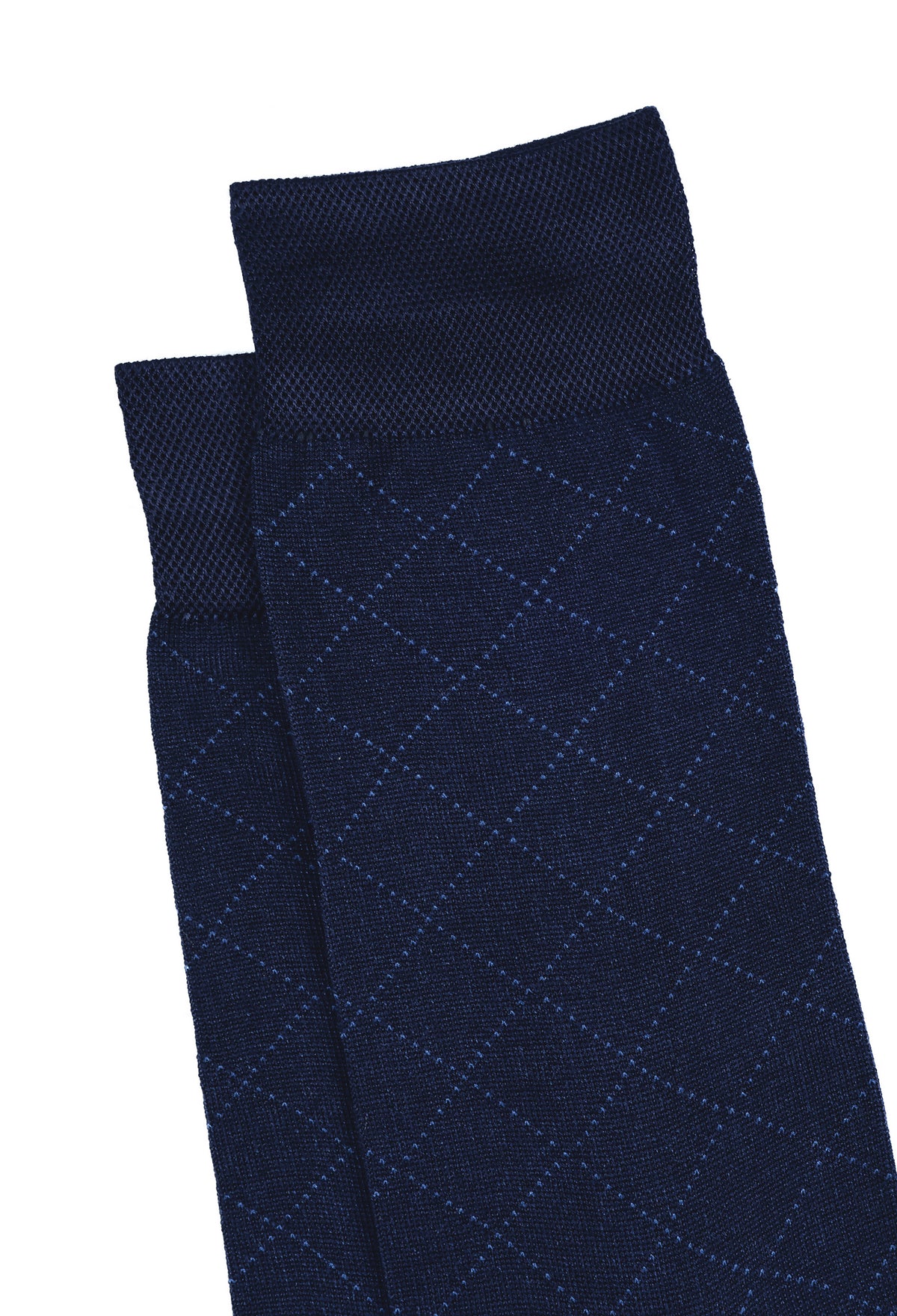 Navy Blue Mercerized Socks