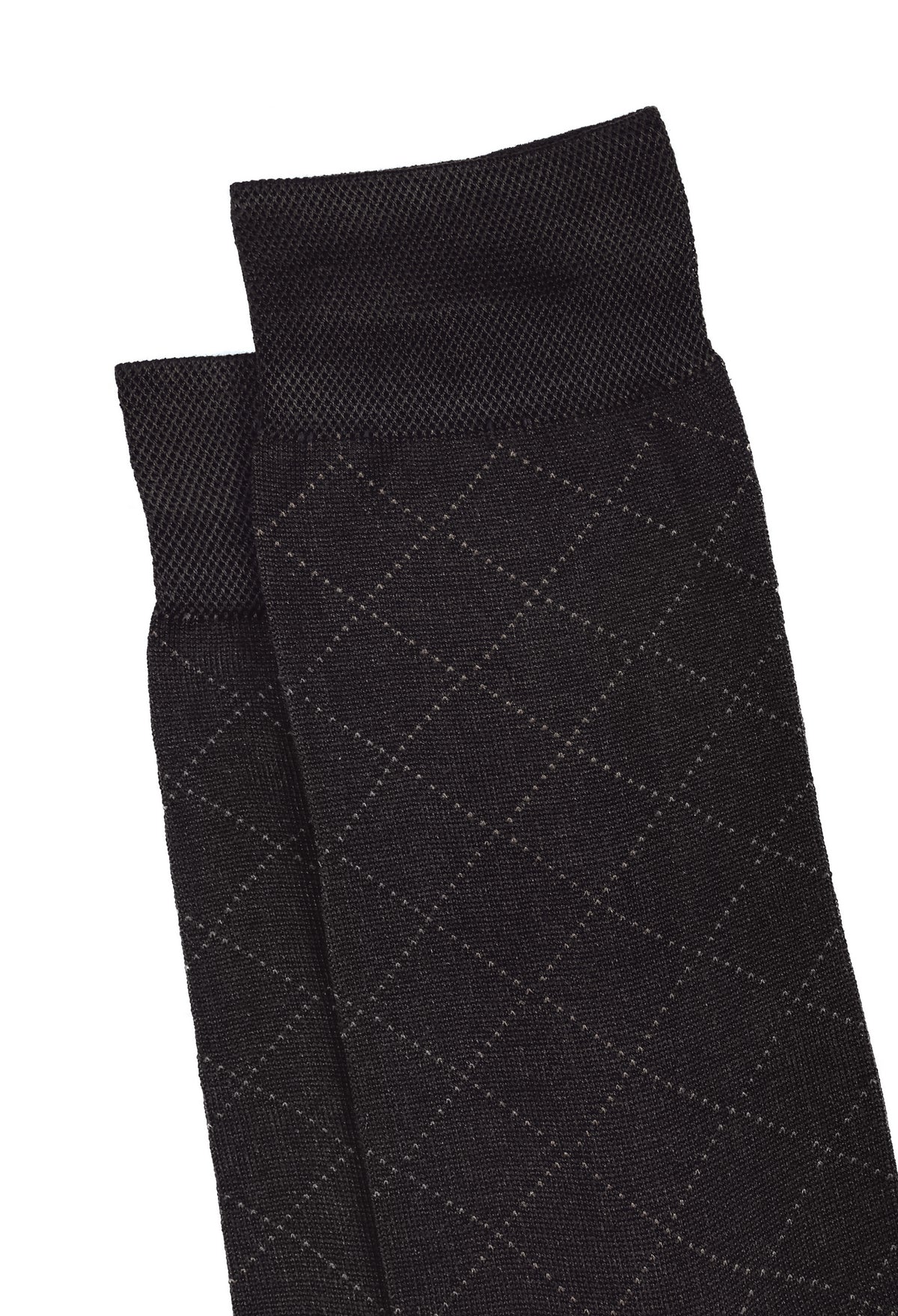 Dark Brown Mercerized Socks