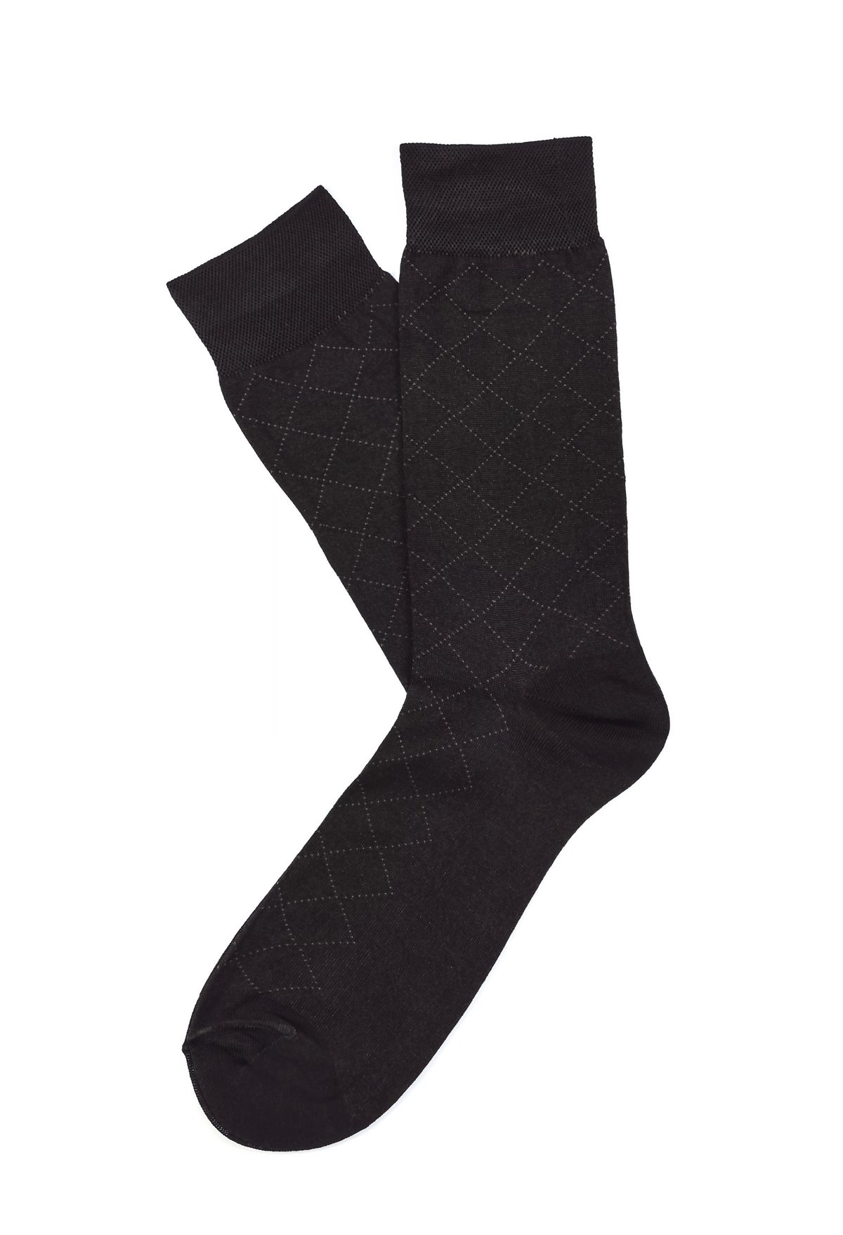 Dark Brown Mercerized Socks