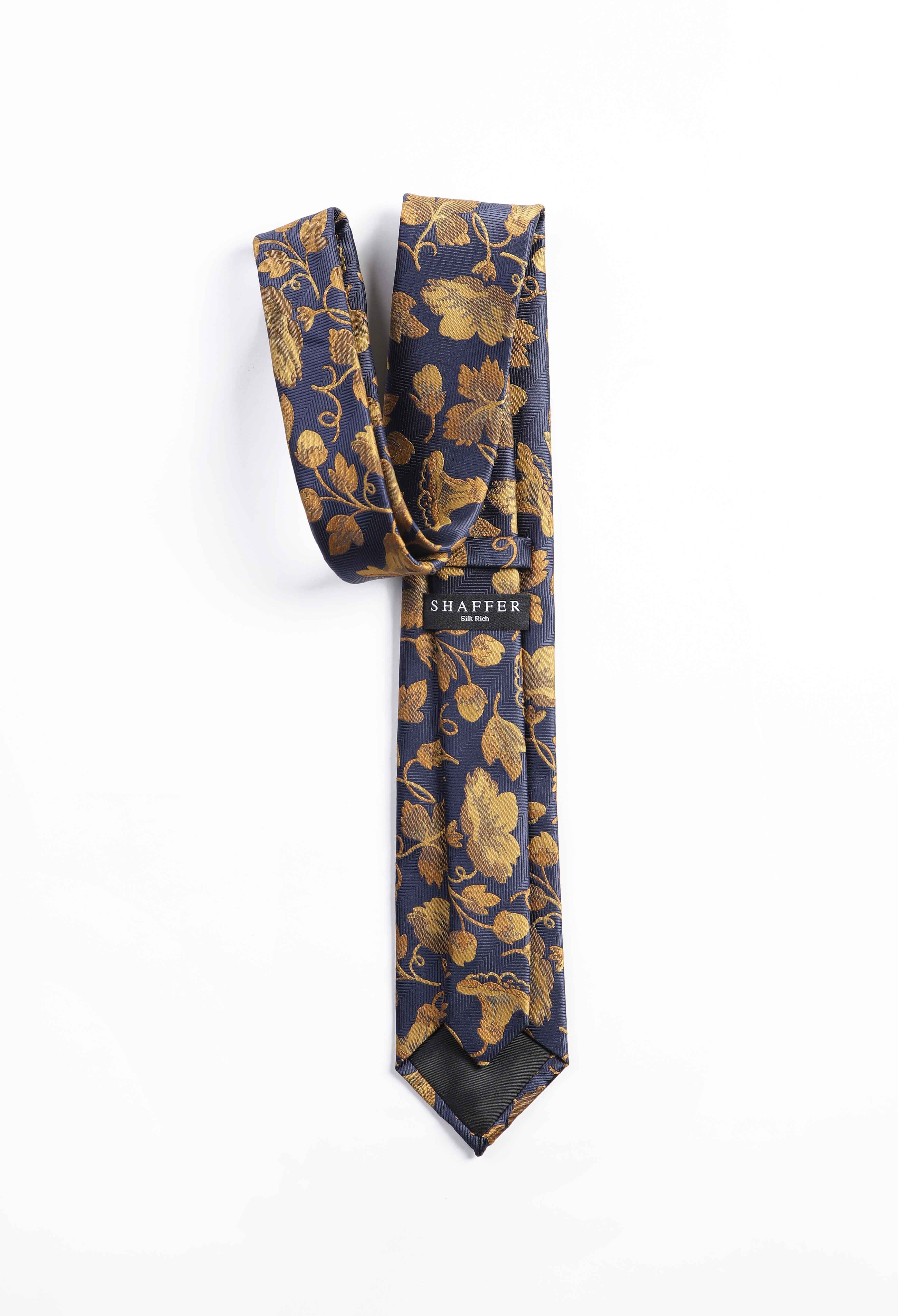 Coneflower Blue Floral Tie