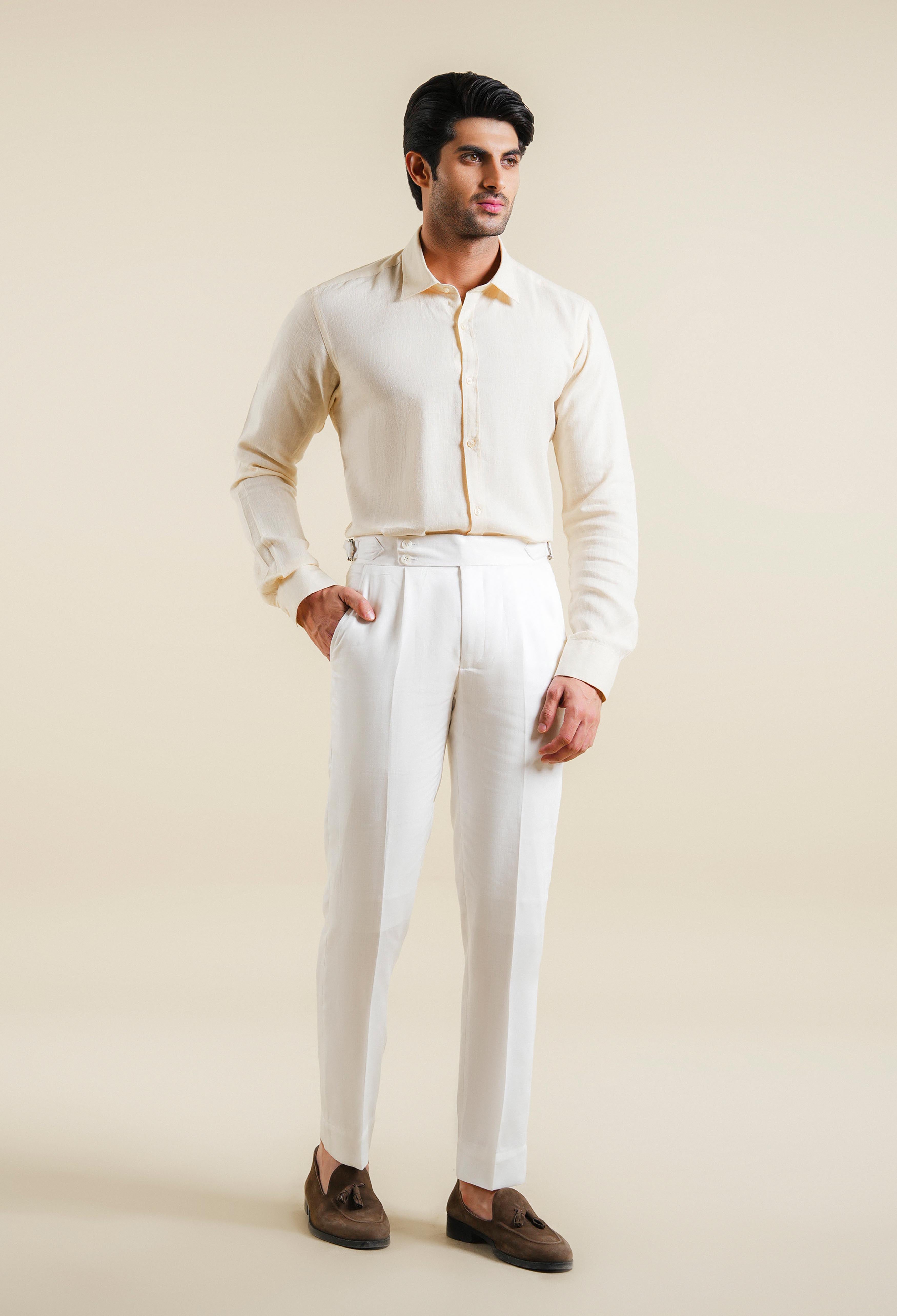 Butter Cream Linen Shirt