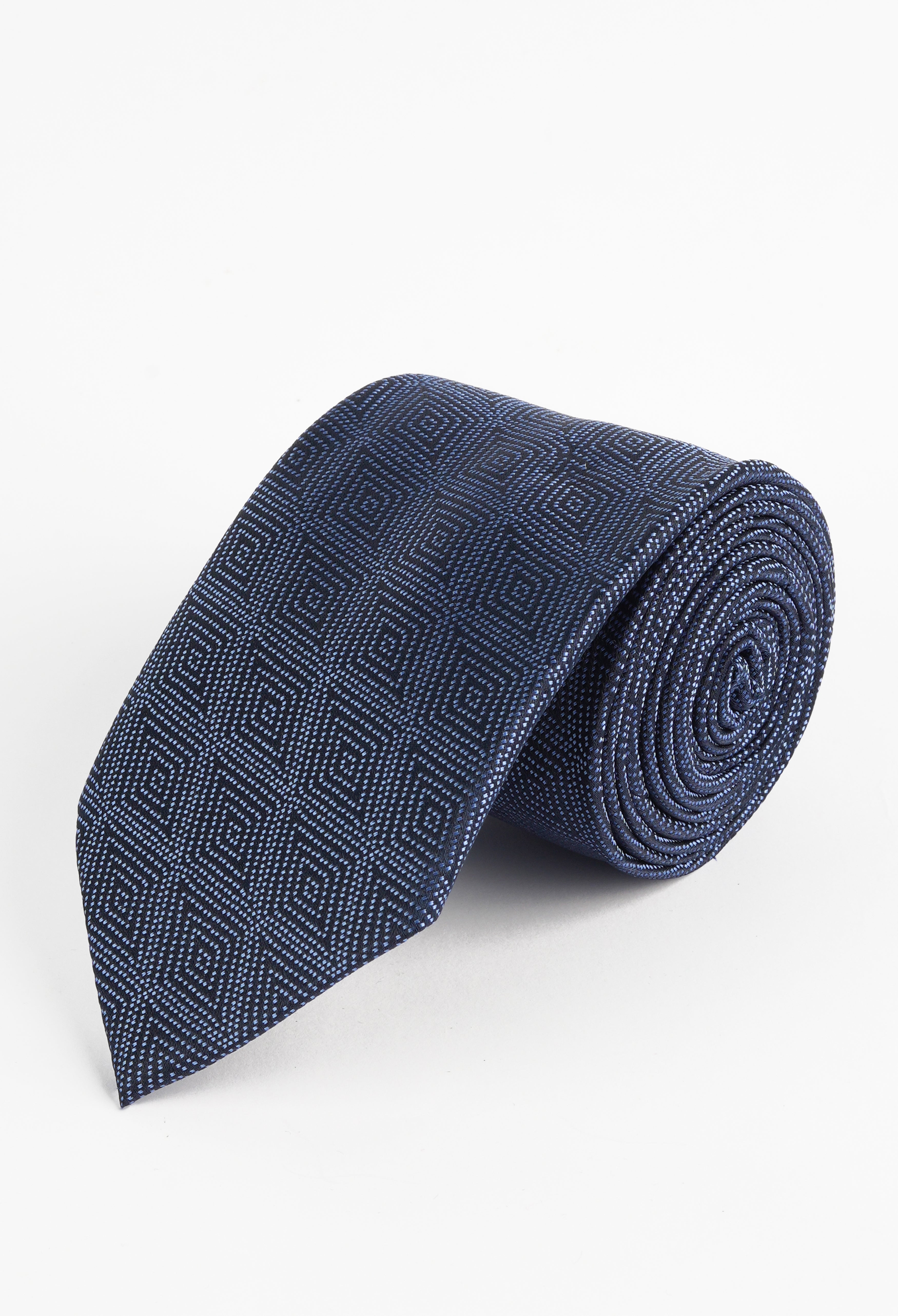 Cyan Blue Diamond Tie