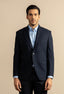 Navy Blue Tweed Blazer