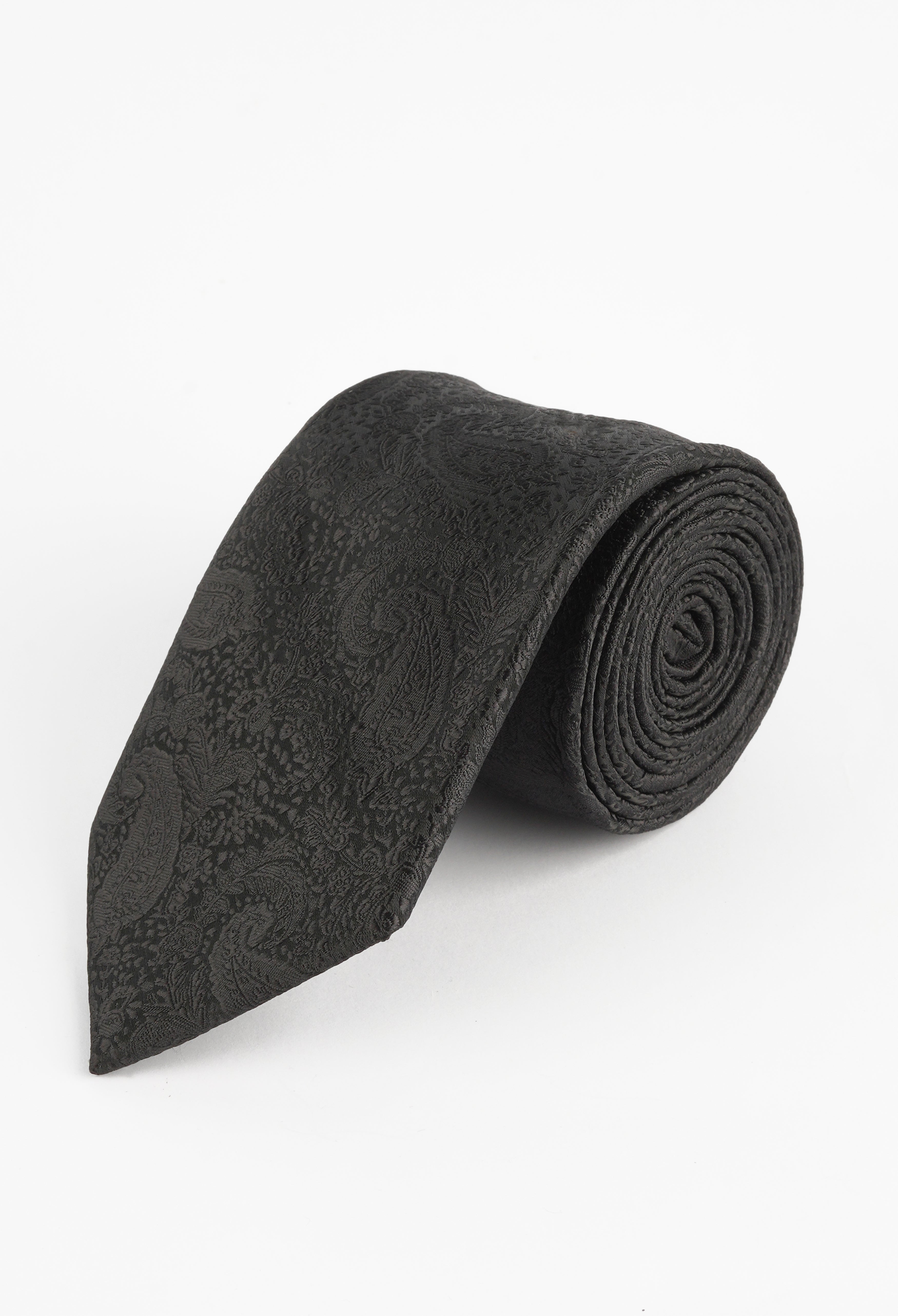 Jet Black Swan Tie