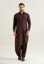 Dark Burgundy Detailing Kameez Shalwar
