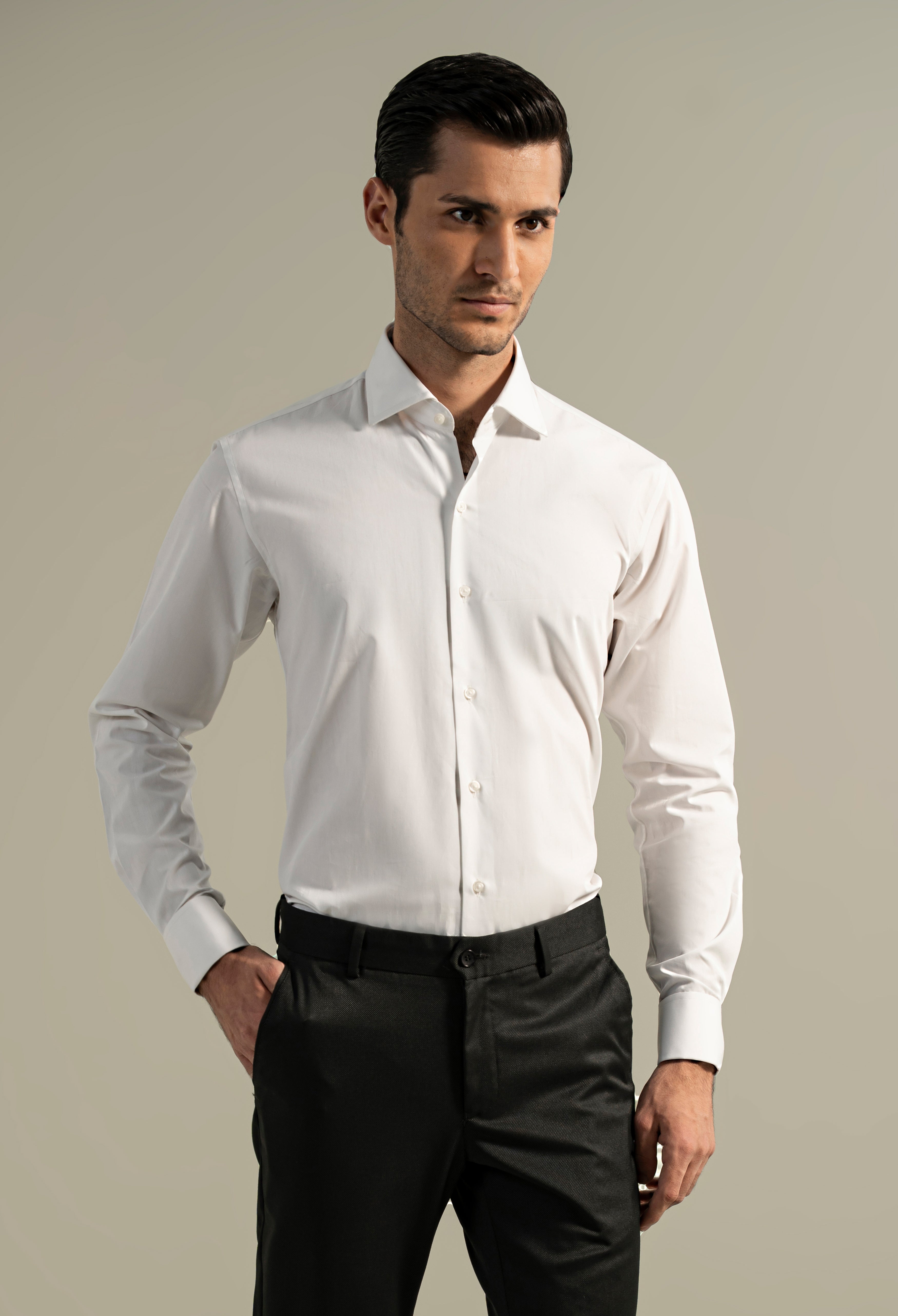 Coconut White Formal Shirt