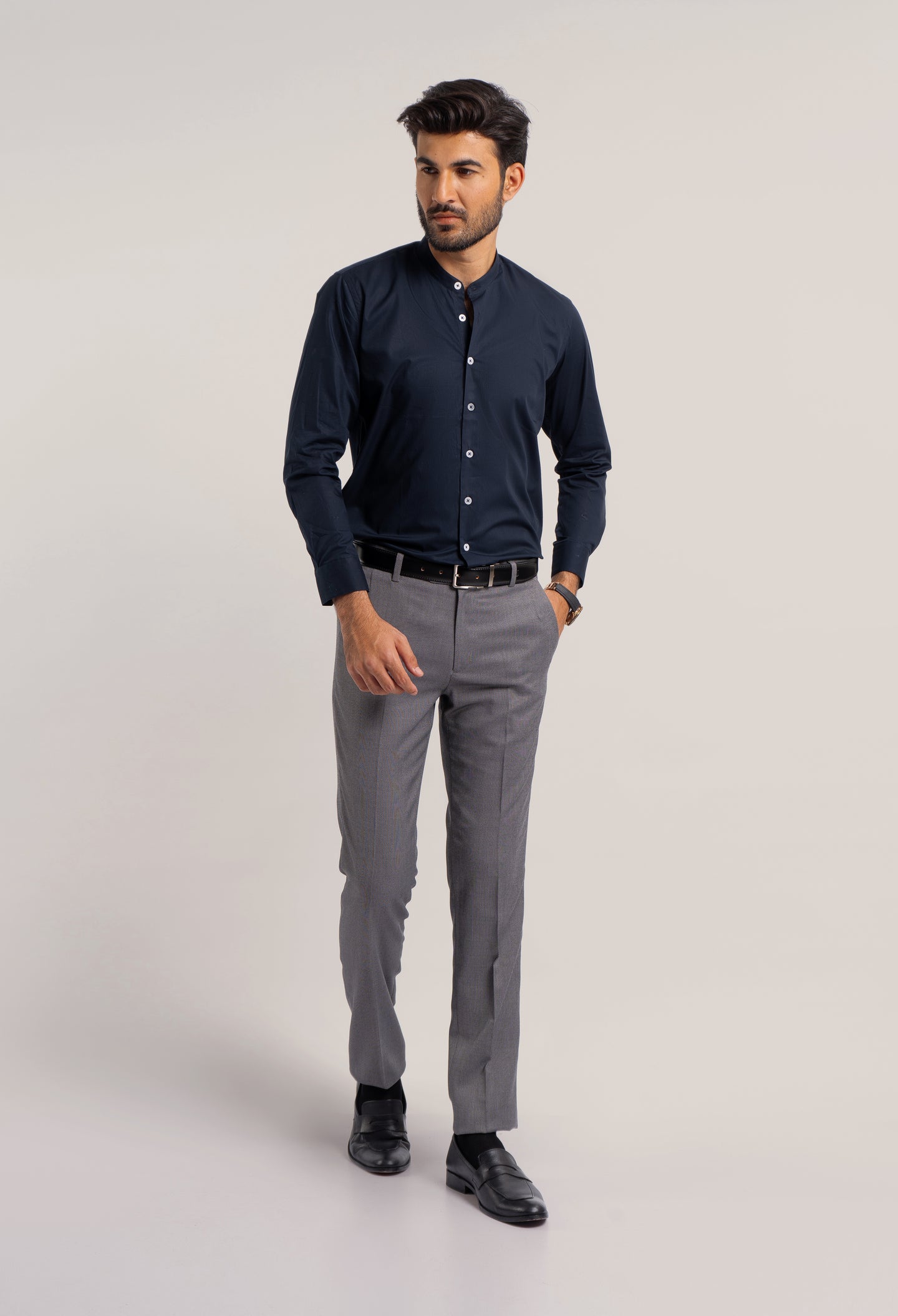 Navy Semi Formal Shirt (CSH-000042)