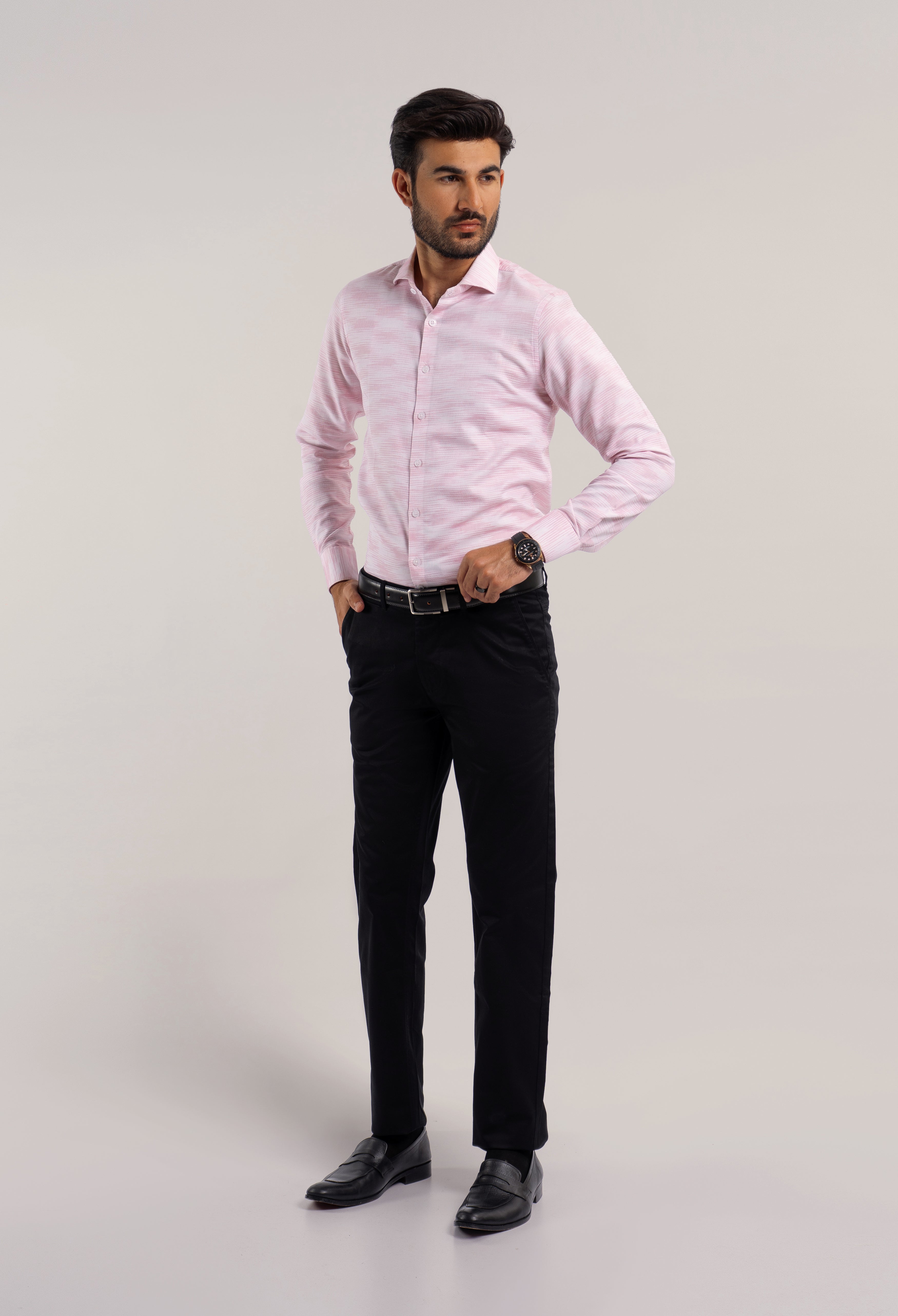 Pink Lining Slim Fit Shirt (LTFSH-055)