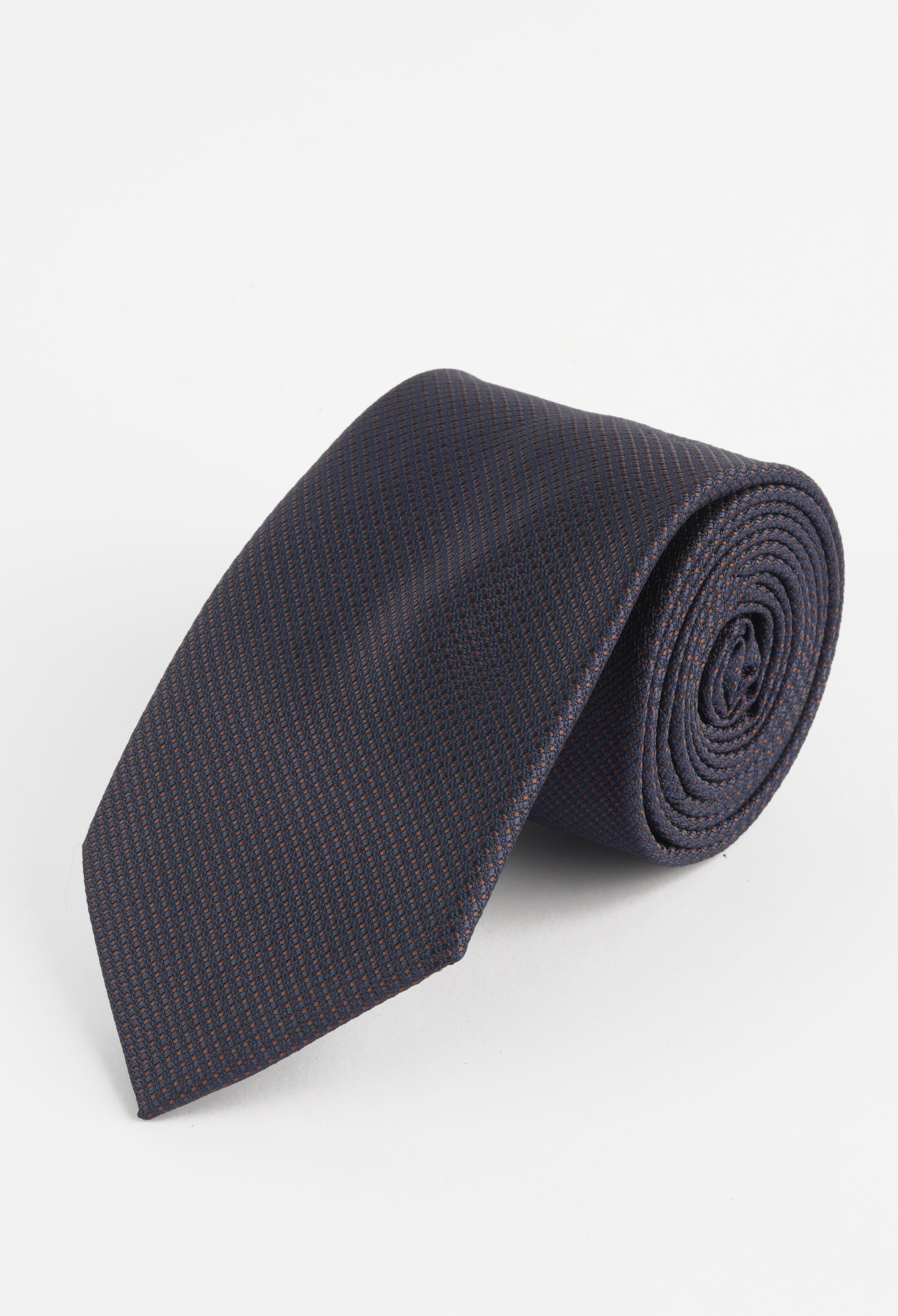 Dark Blue Pin Diagonal Tie