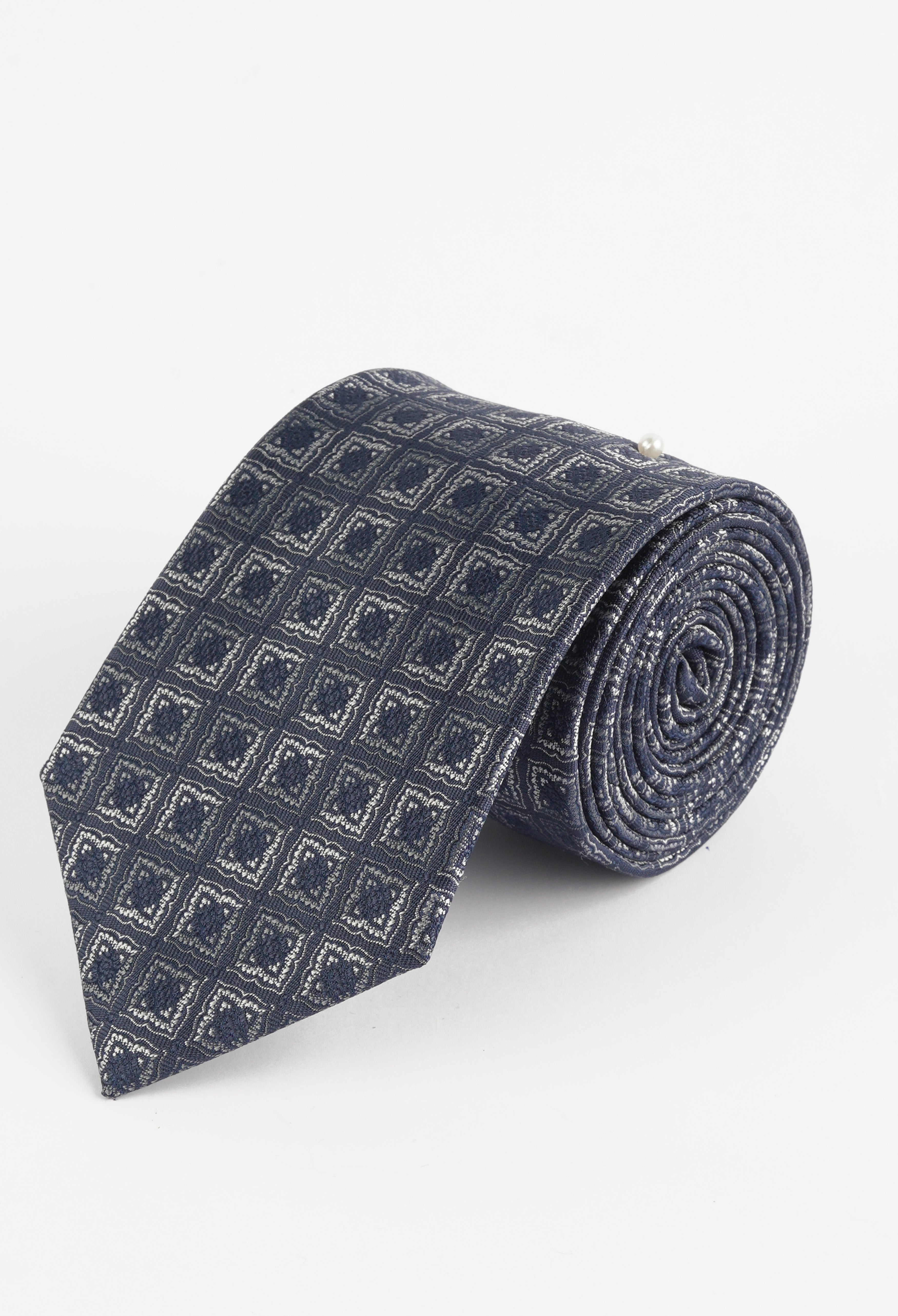 Greyish Blue Squar Tie