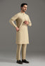 Turmeric Beige Blended Kurta Pajama
