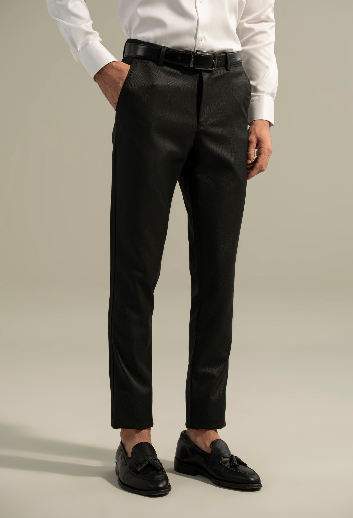 Black Lycra Dress Pant