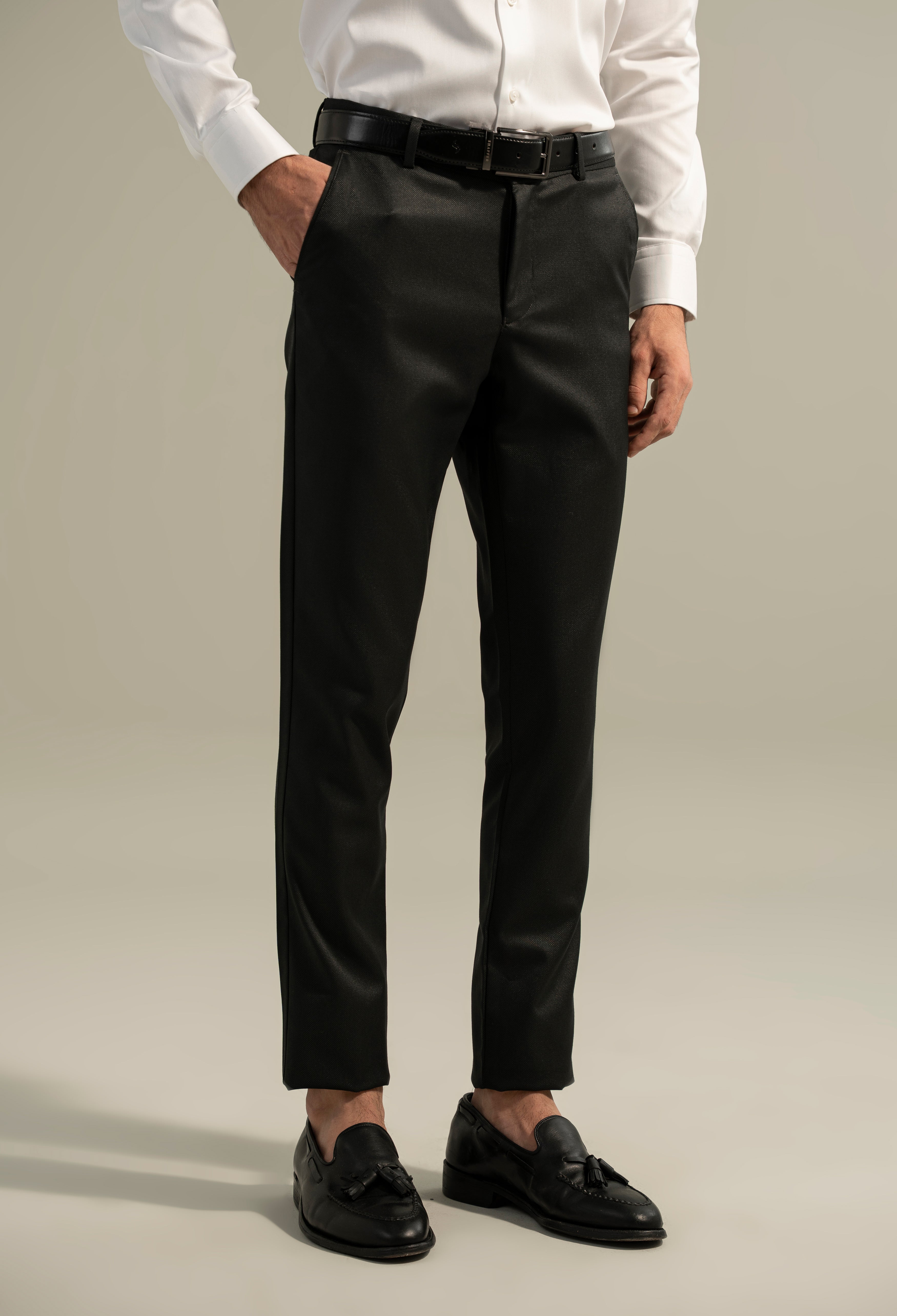 Black Lycra Dress Pant