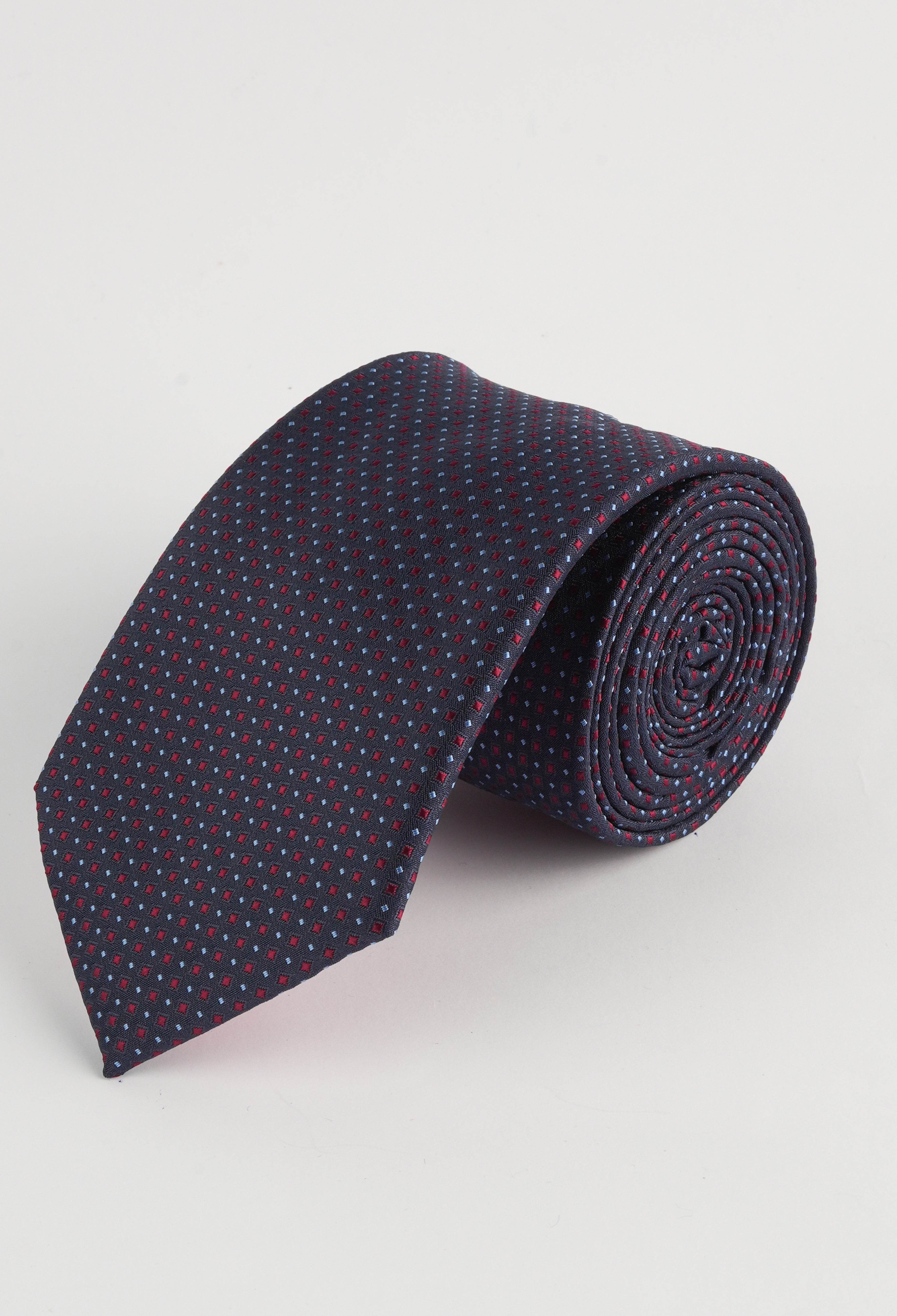 Royal Blue Red Dot Tie