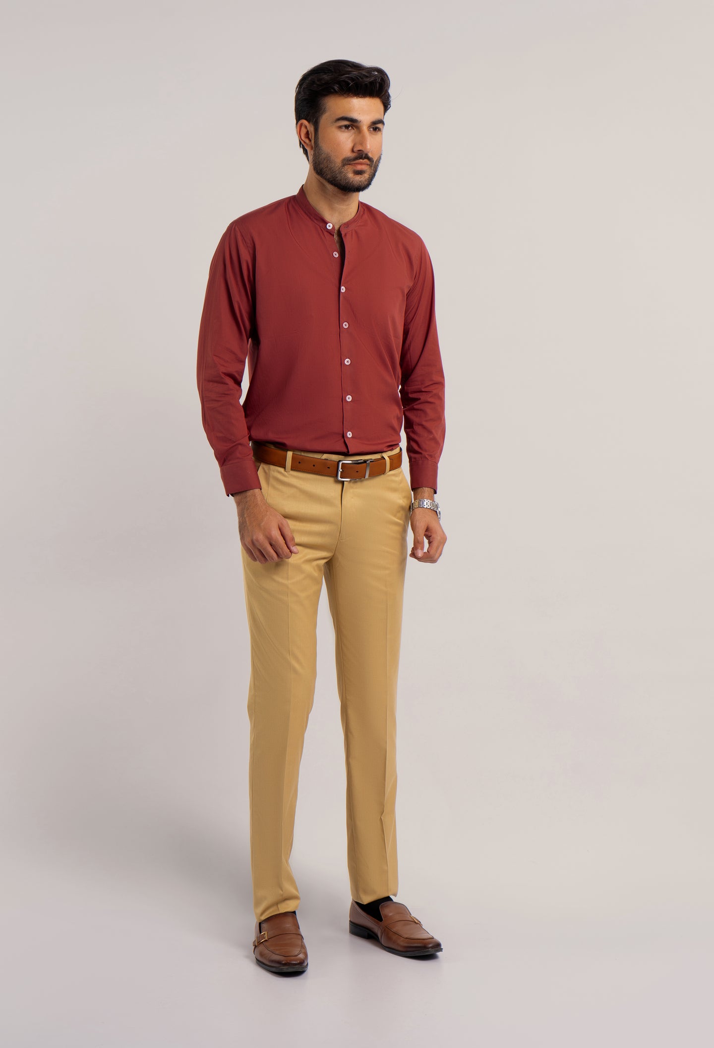 Maroon Semi Formal Shirt (CSH-000042)