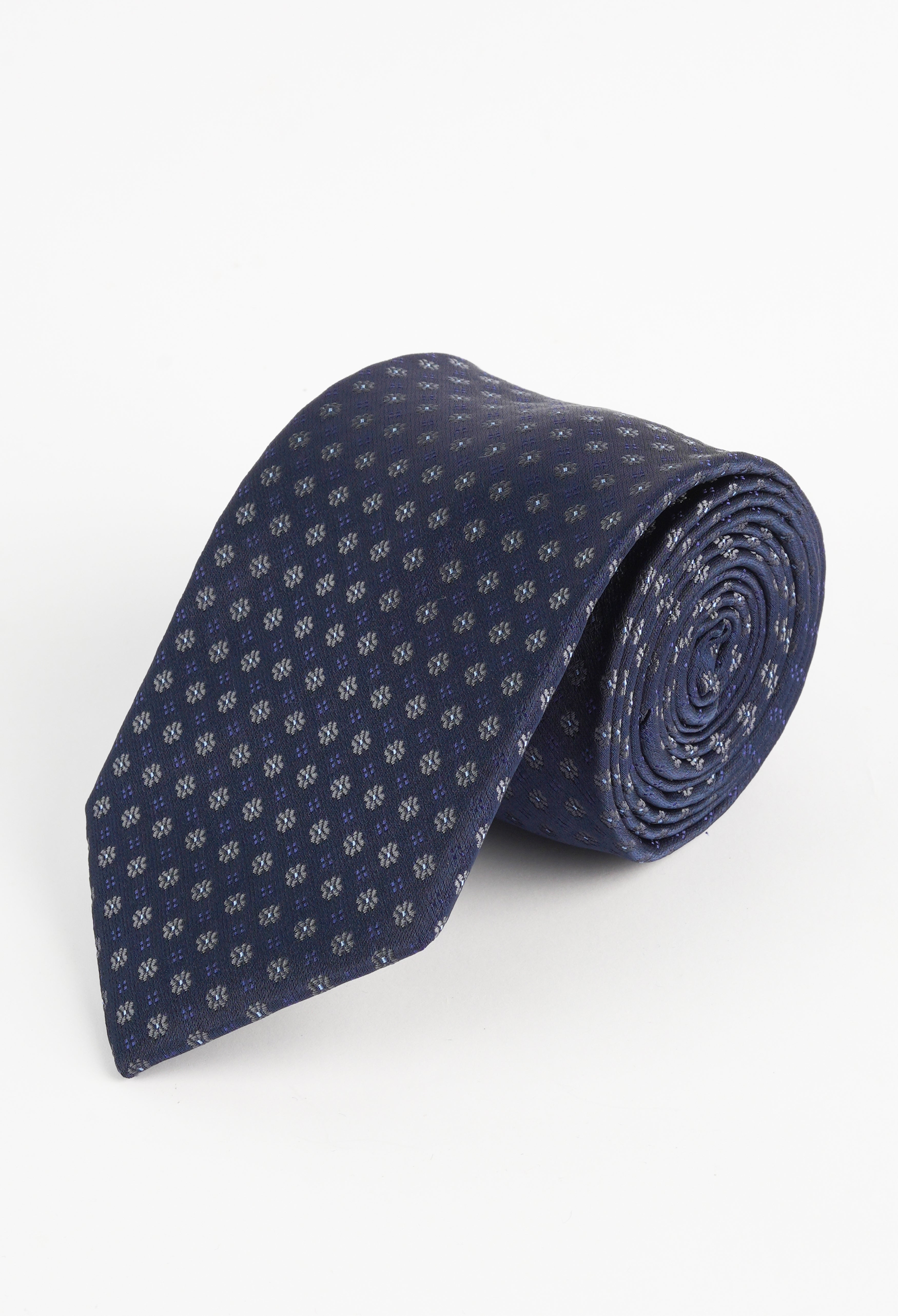 Navy Blue Diagonal Blue Tie