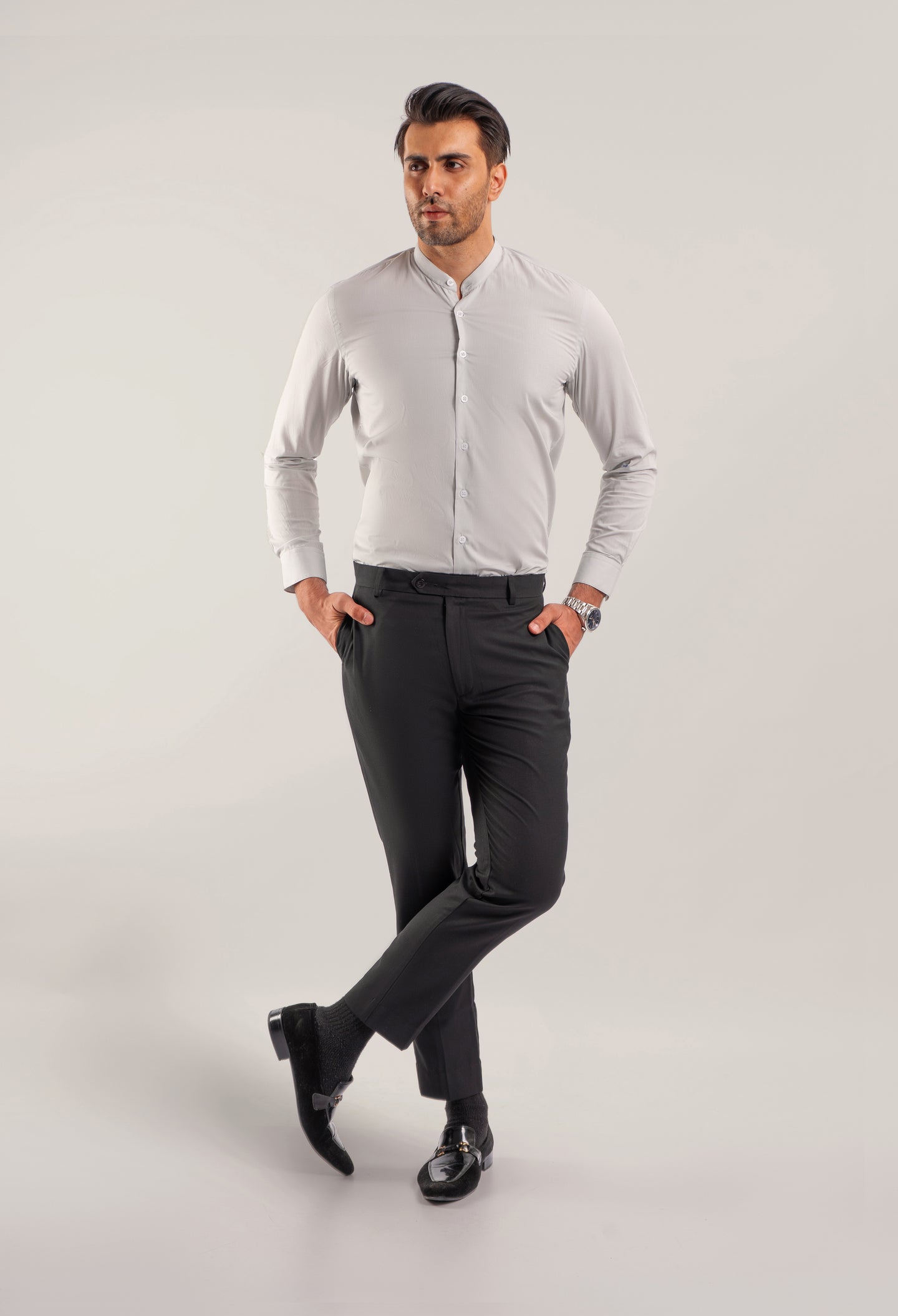 Grey Semi Formal Shirt (CSH-000042)