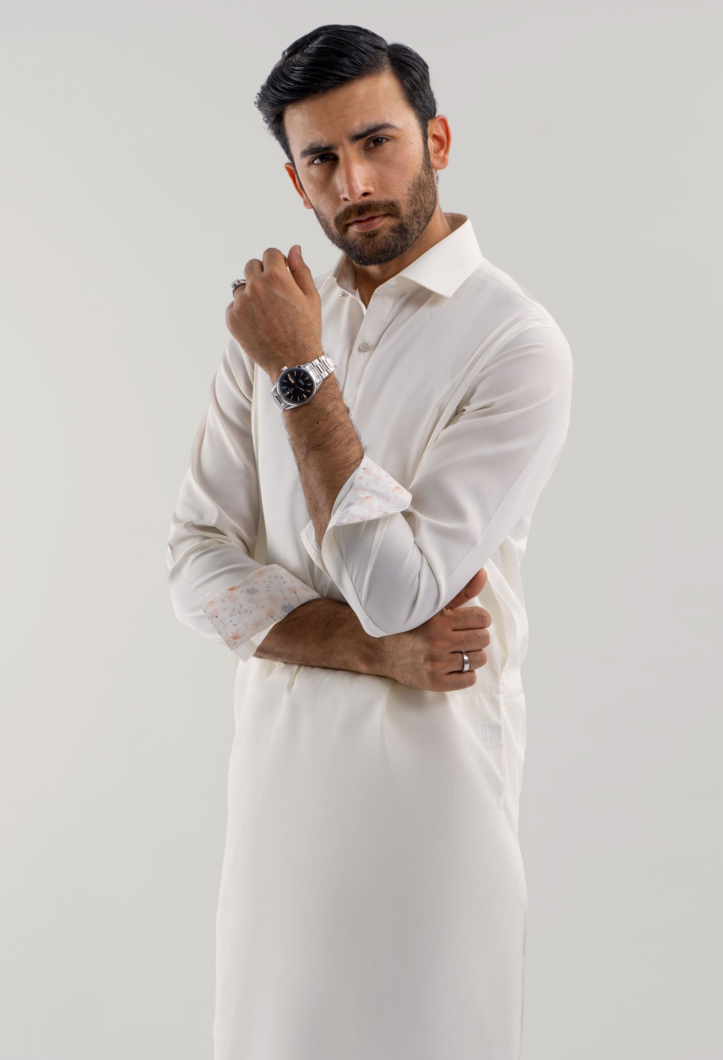 Coconut White Cotton Kameez Shalwar (GSS-000432)
