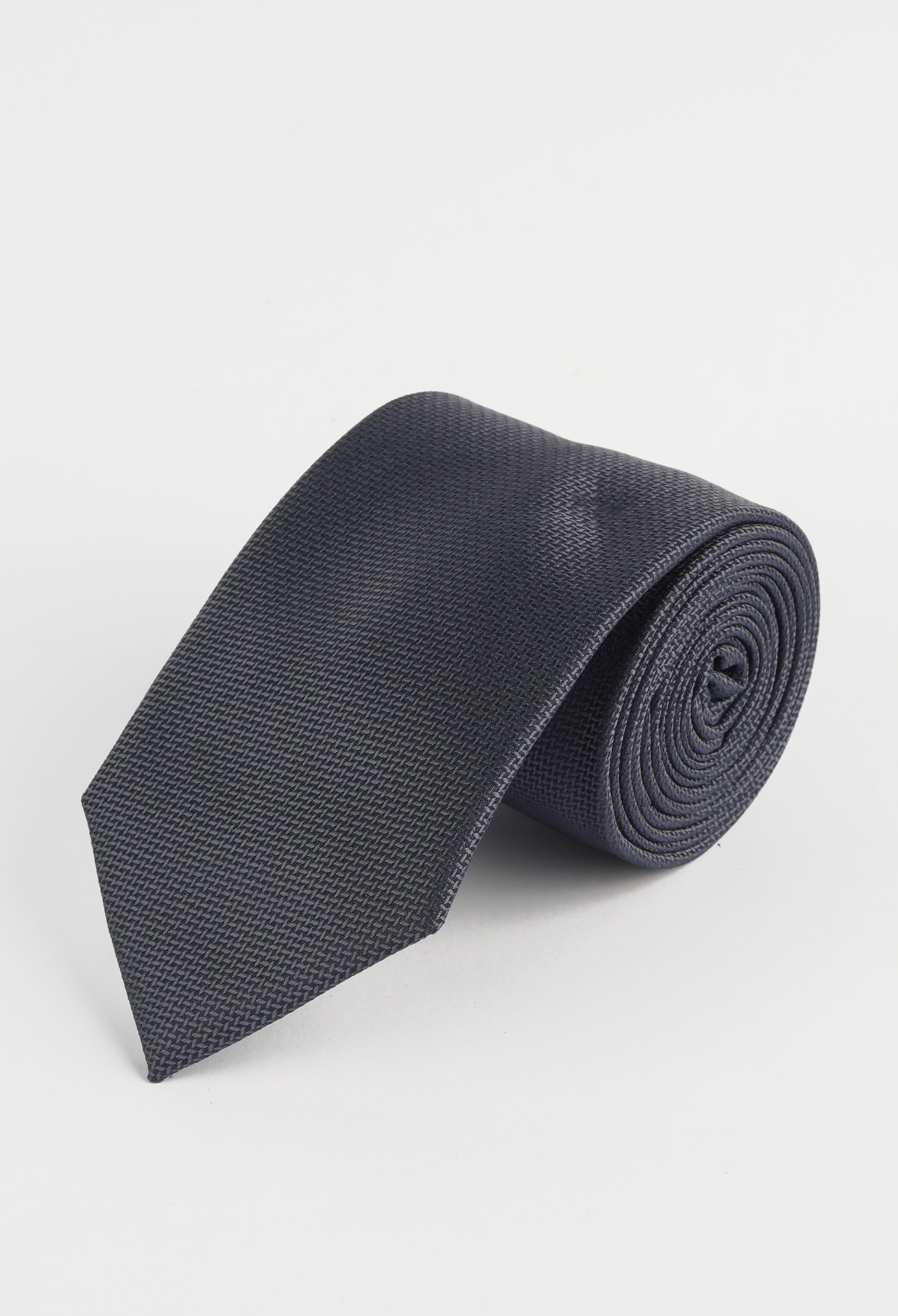 Navy Blue Weave Texture Tie