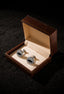 Charcoal Black Ellipse Key Cufflink