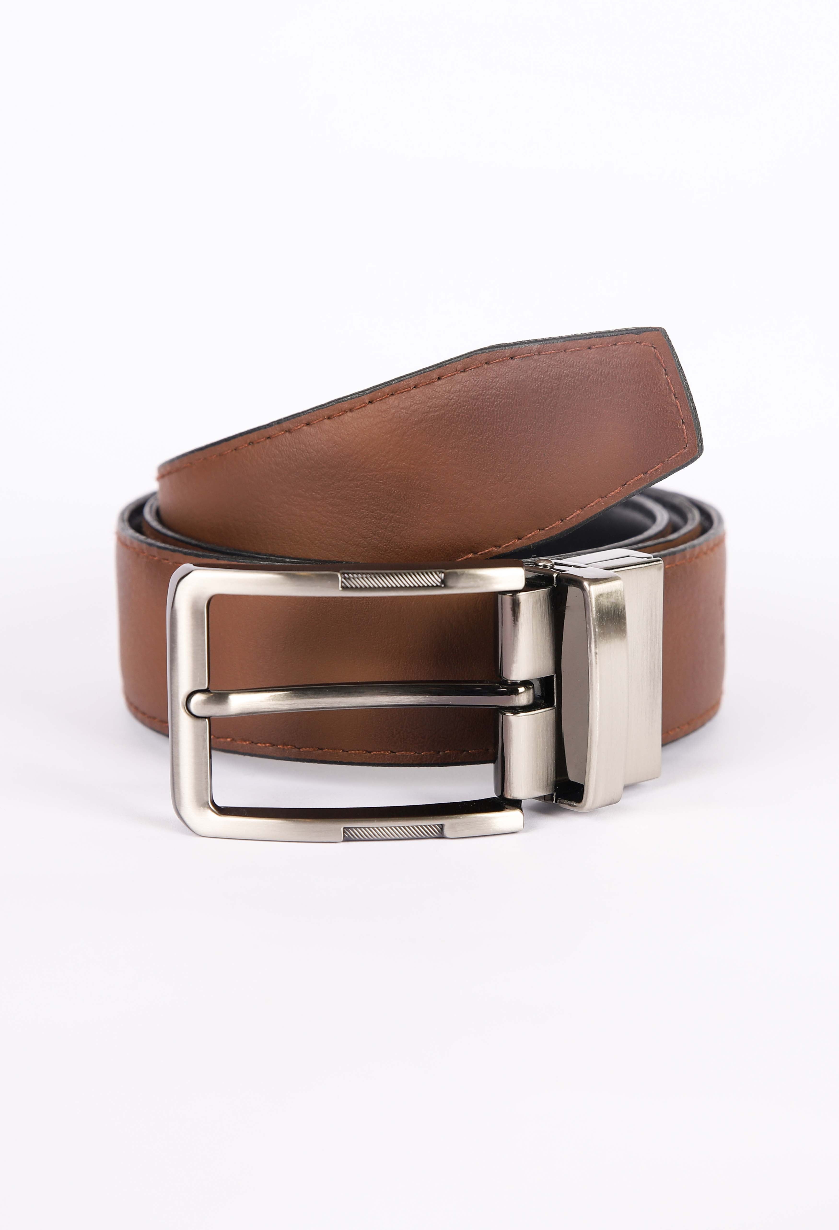 Cedar Brown PU Leather Belt