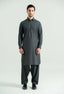 Dark Grey Detailing Kameez Shalwar