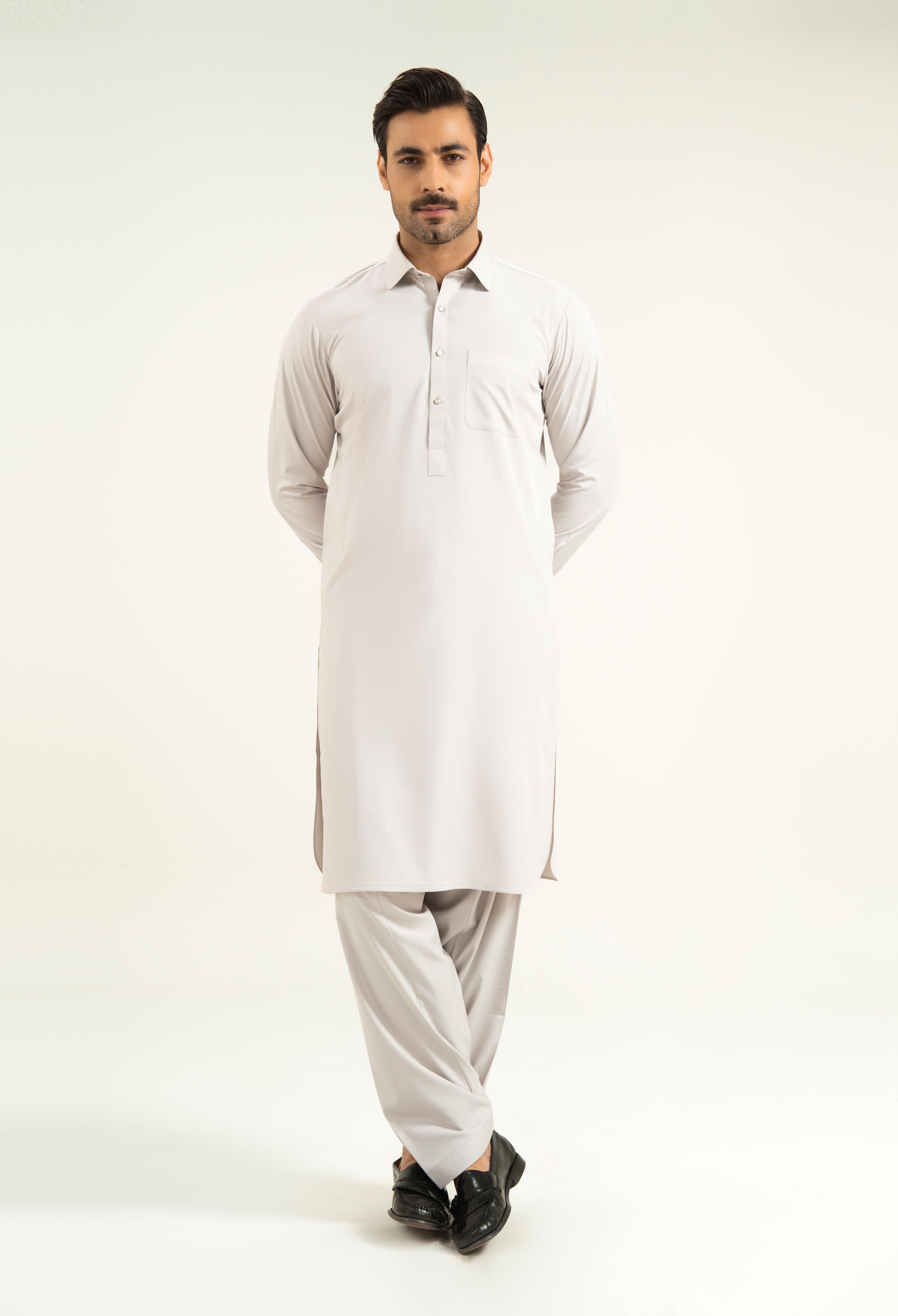 Fawn Beige Detailing Kameez Shalwar